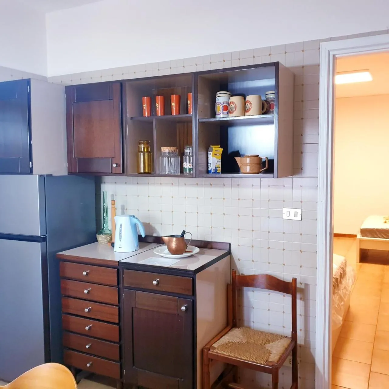 Kitchen or kitchenette in Hotel Paradiso Dépendance