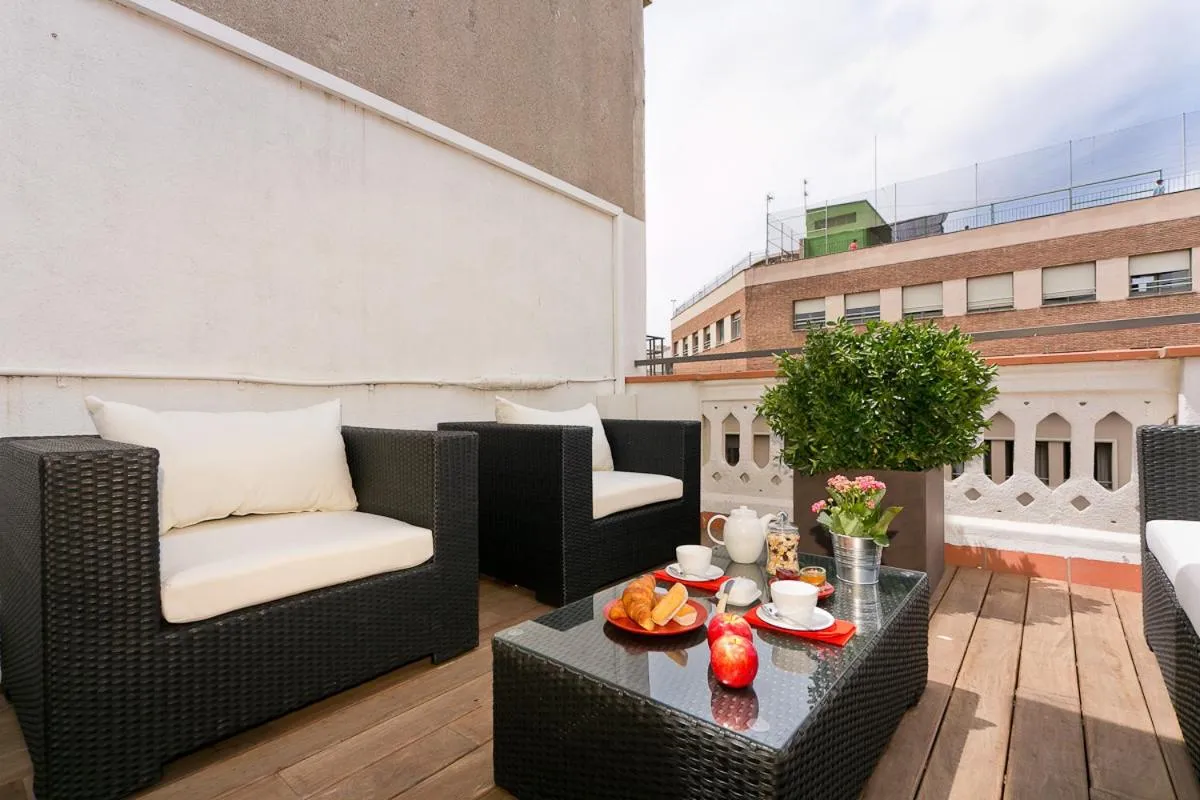 Balcony/Terrace in Bcn Paseo De Gracia Rocamora Apartment
