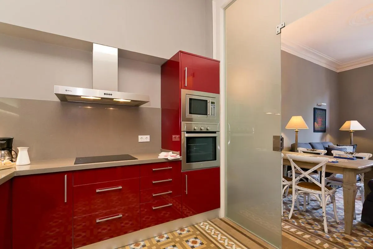 Kitchen or kitchenette in Bcn Paseo De Gracia Rocamora Apartment