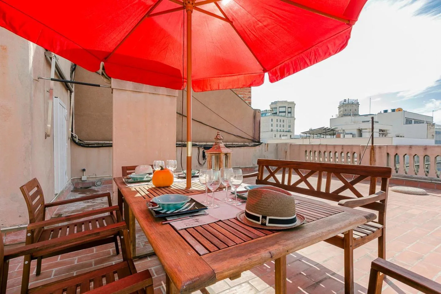 Balcony/Terrace in Bcn Paseo De Gracia Rocamora Apartment