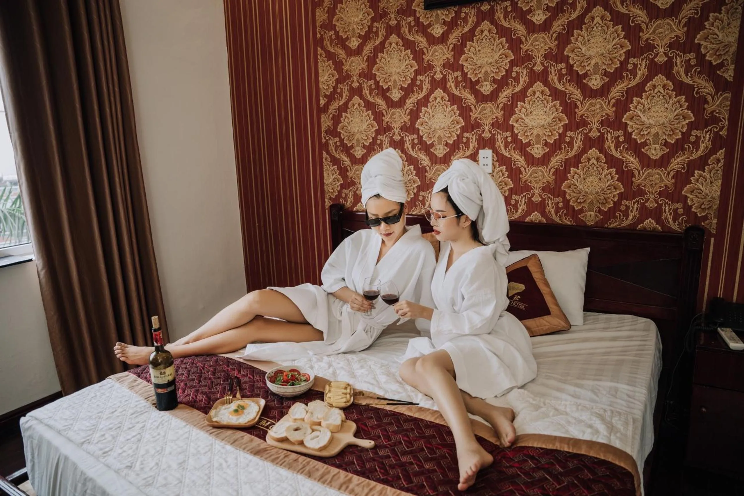 Bed in Diamond Hotel Thai Binh