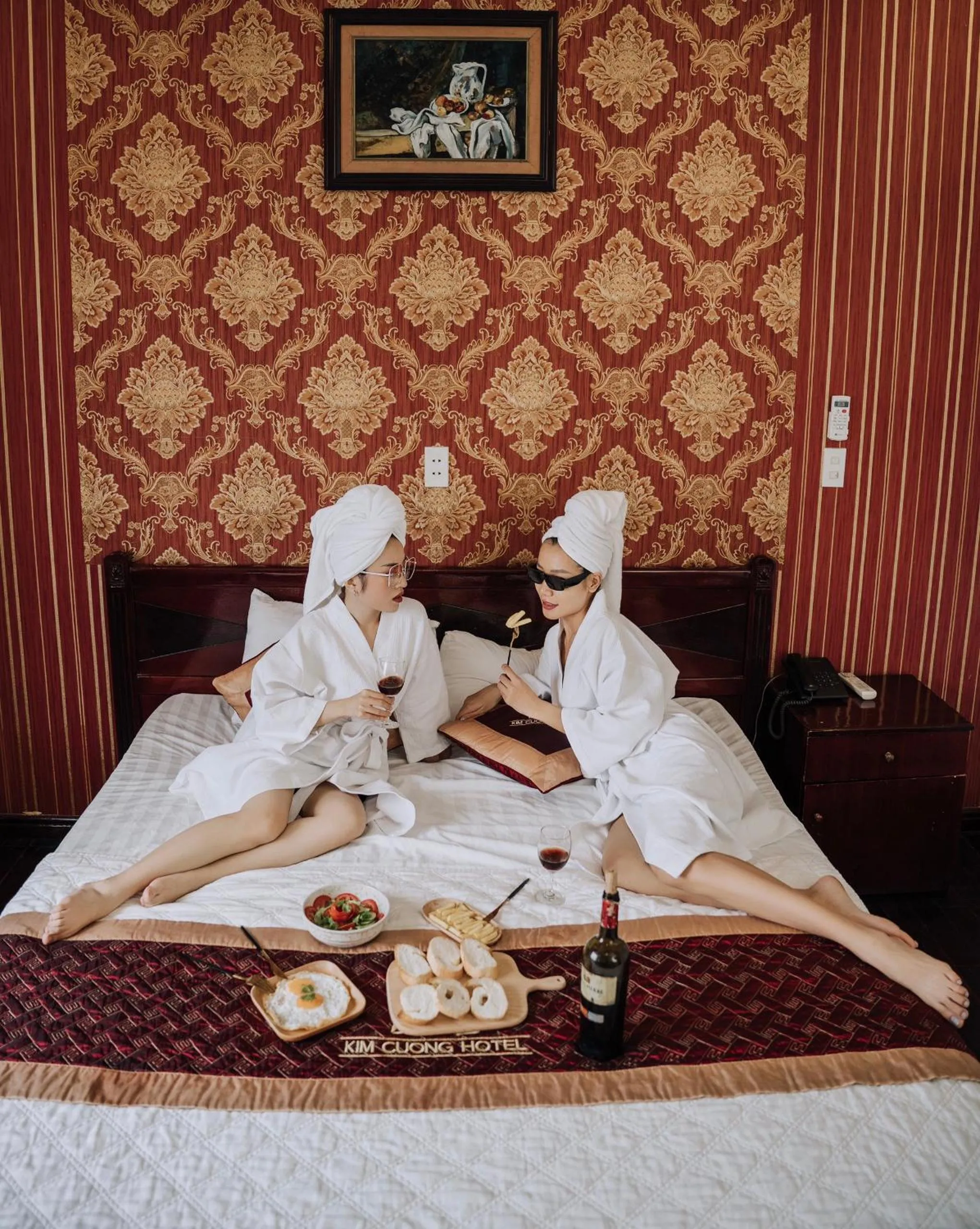 Bed in Diamond Hotel Thai Binh