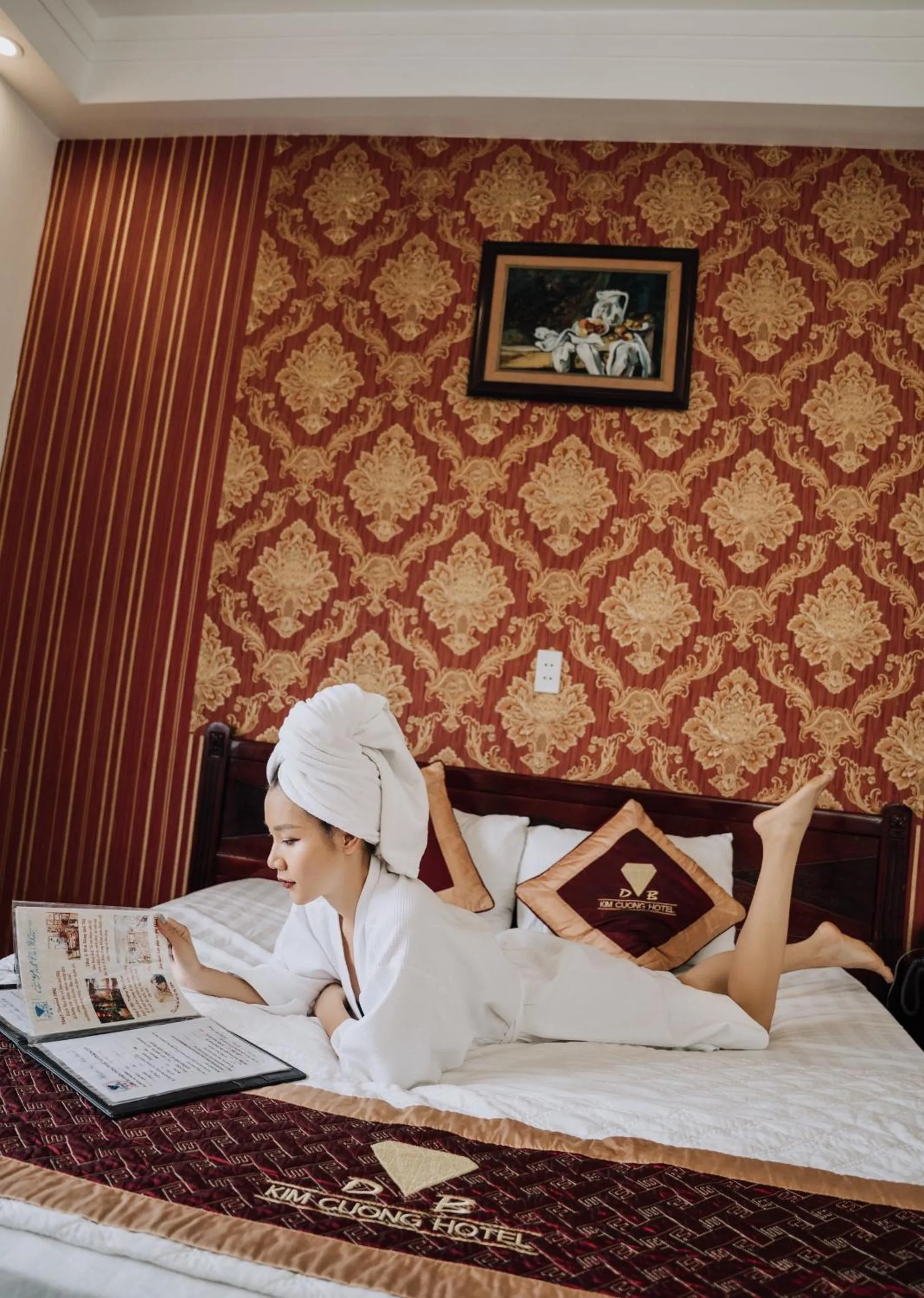 Bed in Diamond Hotel Thai Binh