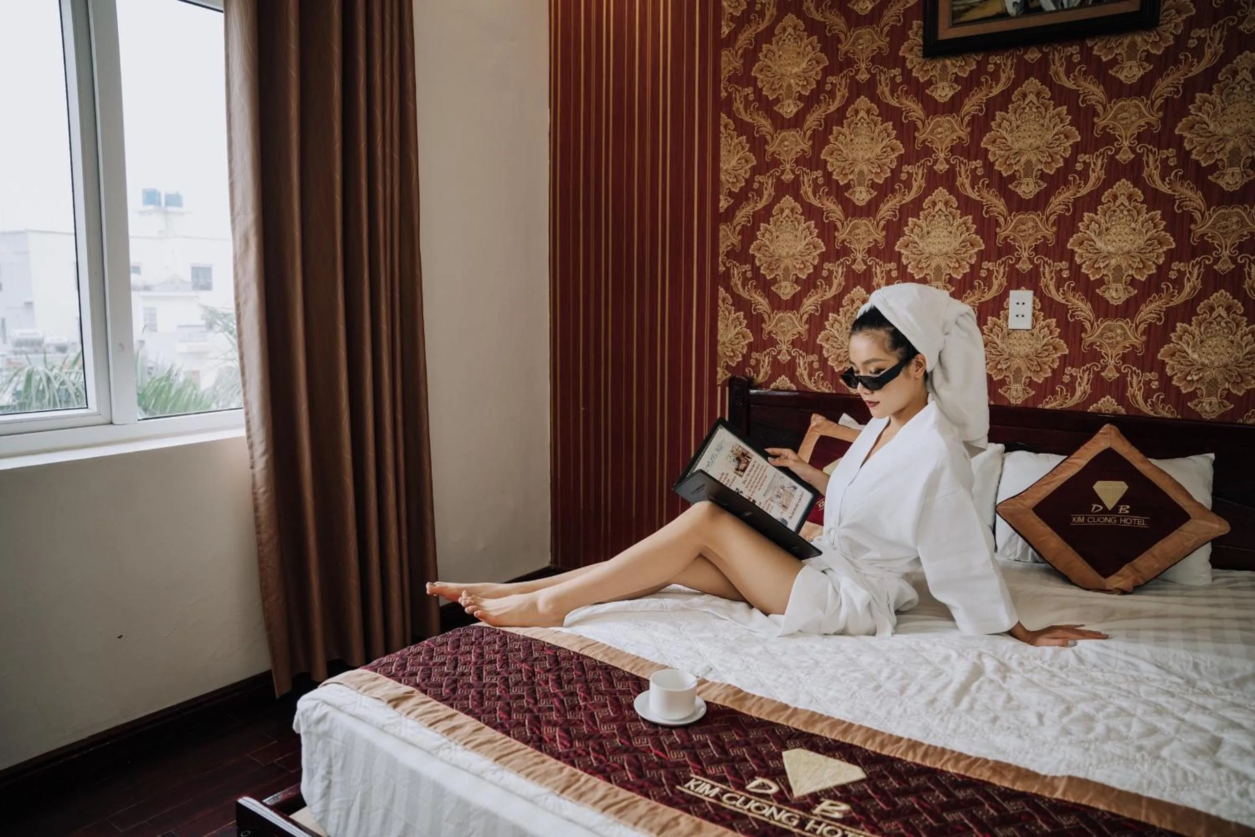 Bed in Diamond Hotel Thai Binh