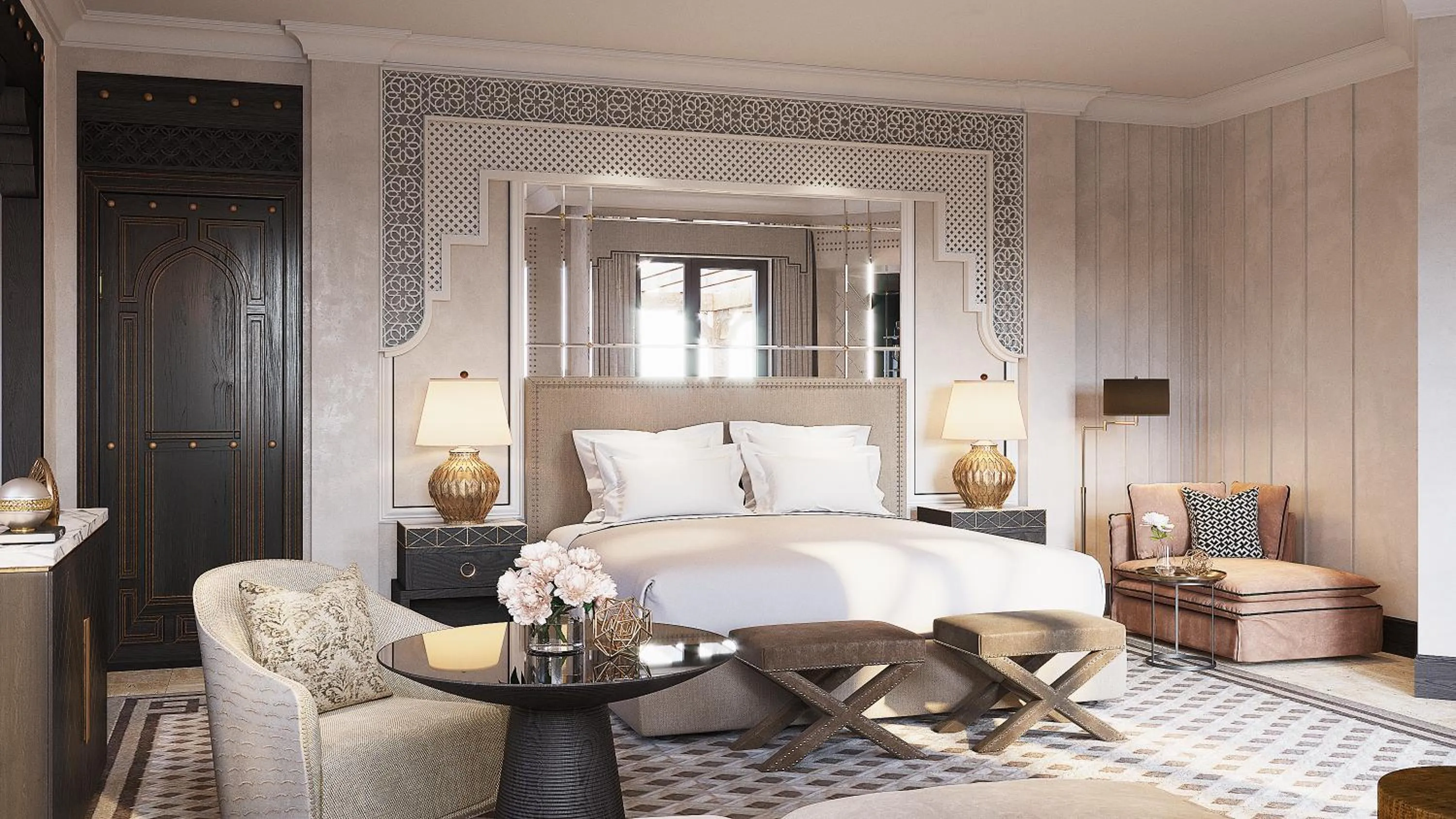Bed in Jumeirah Dar Al Masyaf Dubai