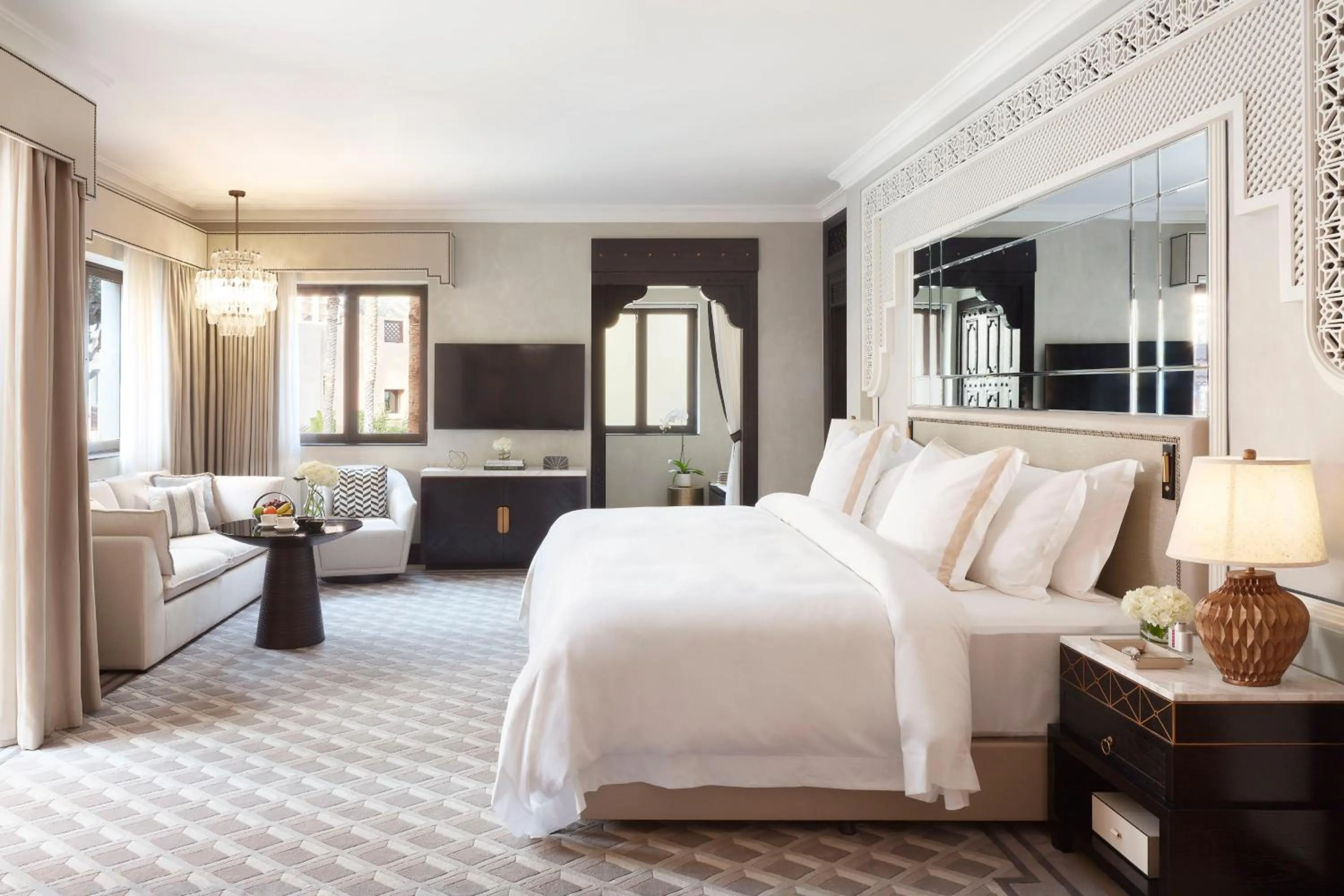 Bed in Jumeirah Dar Al Masyaf Dubai