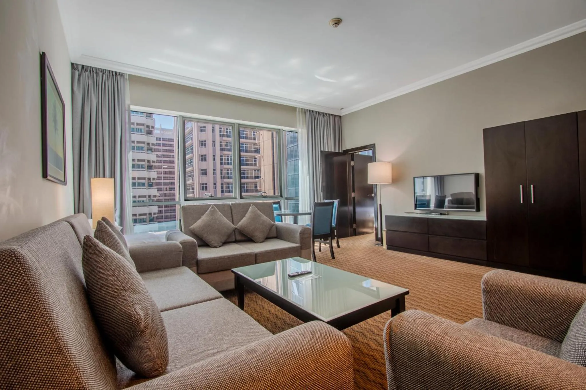 Living room in Al Manzel Hotel Apartments