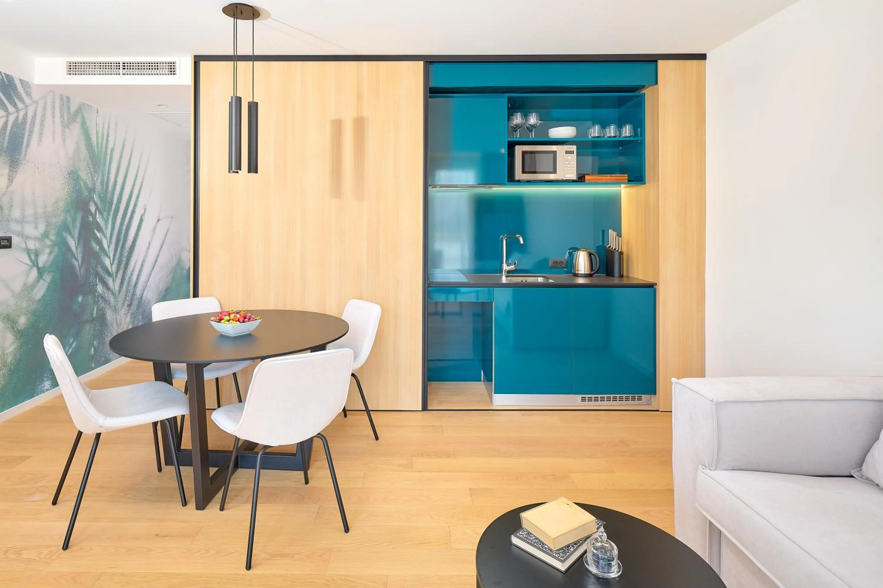 Dining area in Amphora's Garden