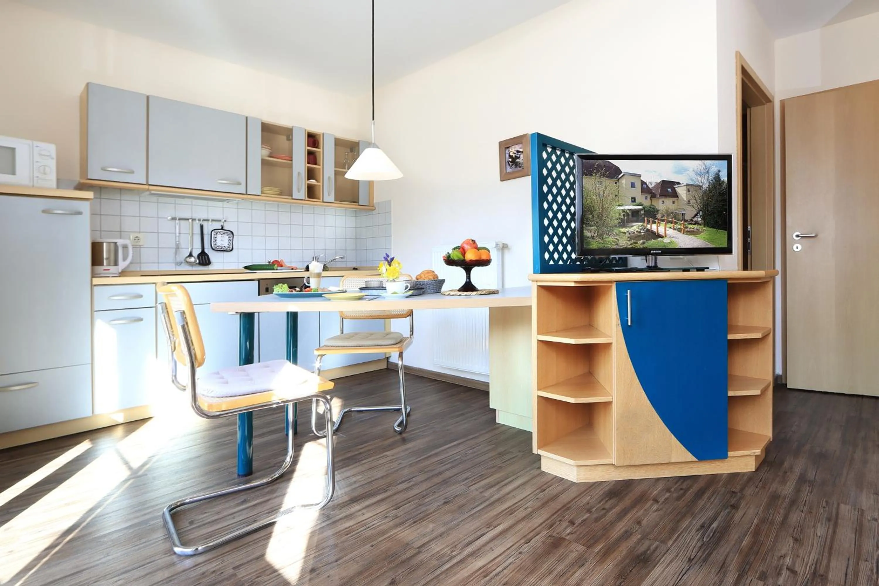Kitchen or kitchenette in Parkhotel Flora
