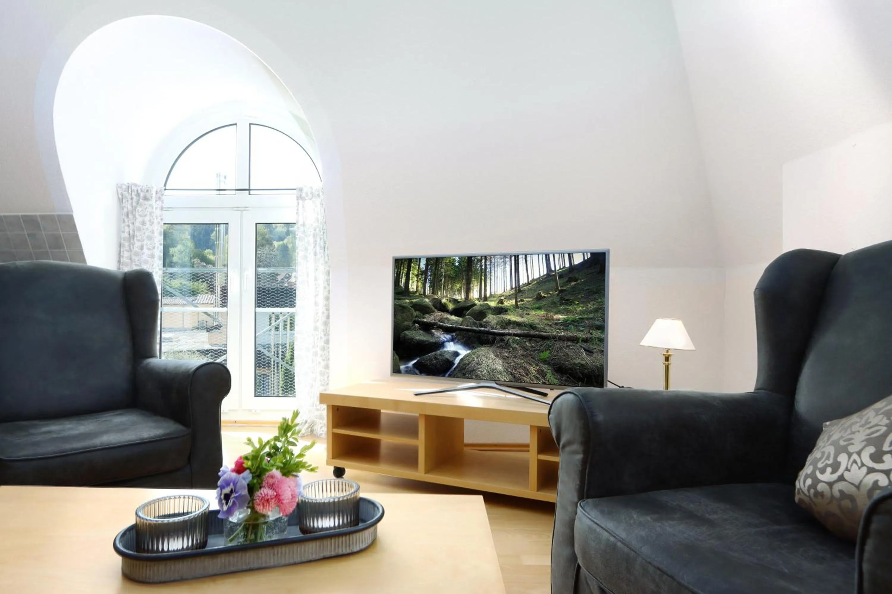Living room in Parkhotel Flora