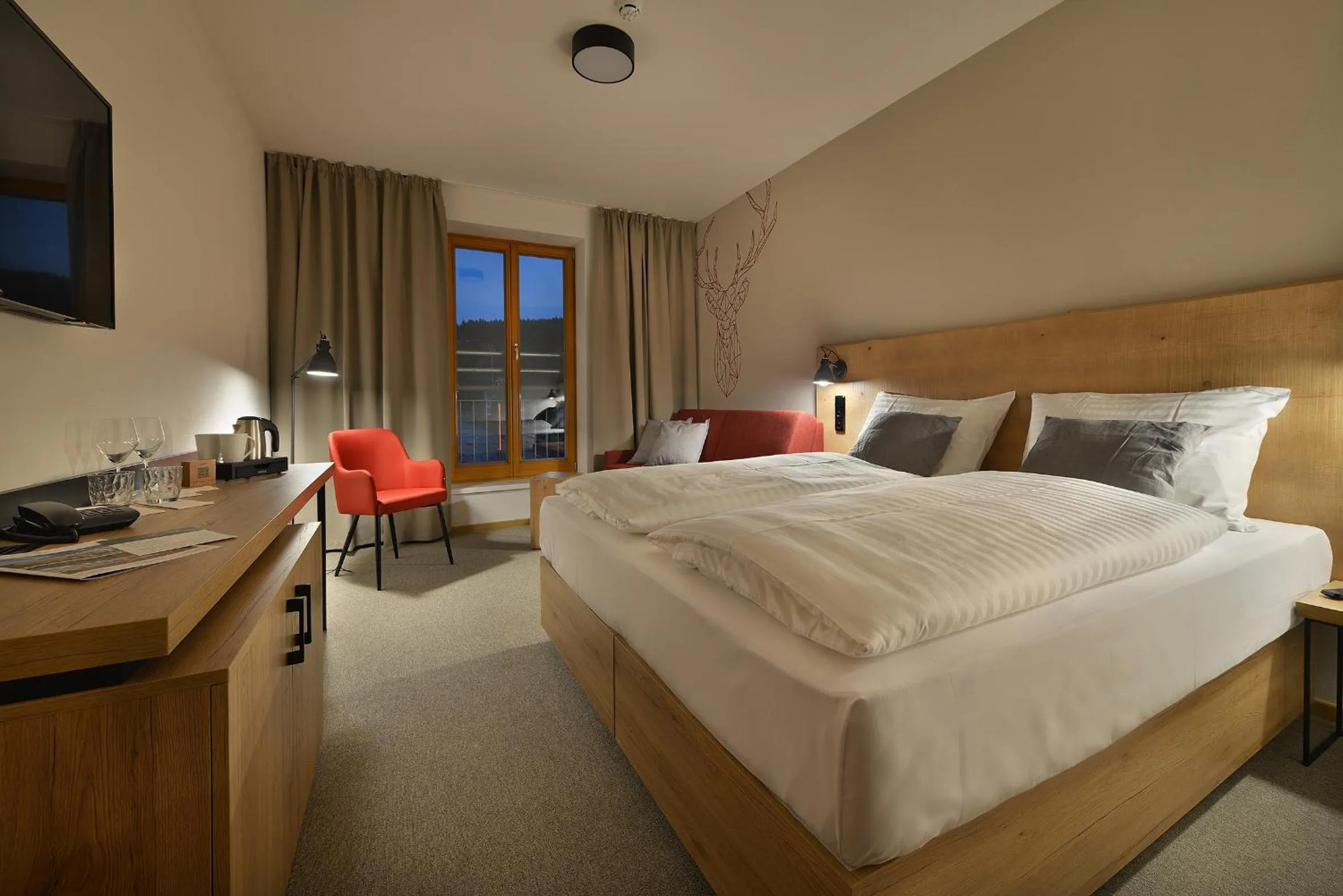 Bed in Hotel Element