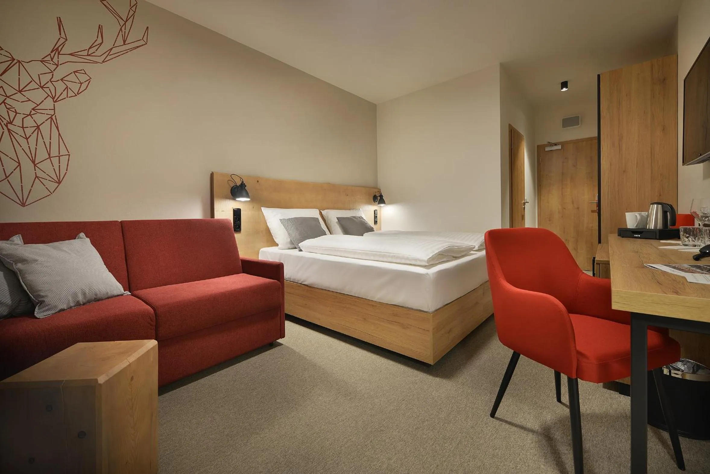 Bed in Hotel Element