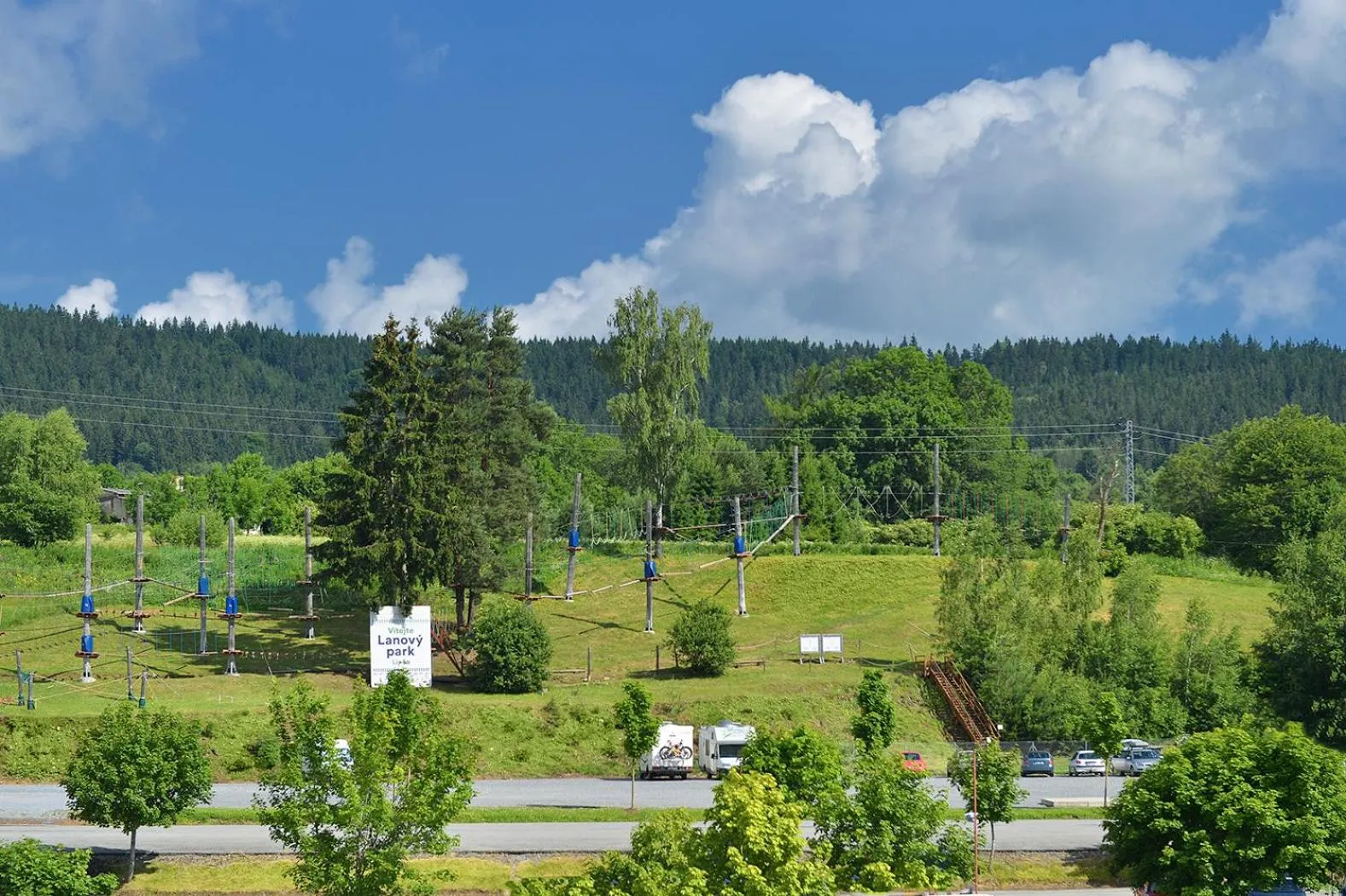 Garden view in Hotel Element