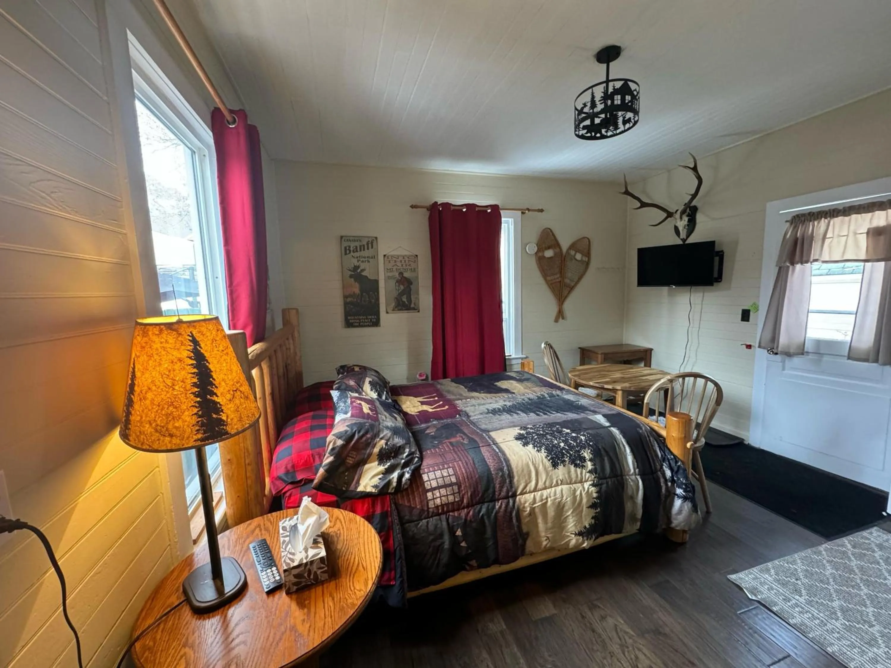 Bed in Holiday Lodge Cabins