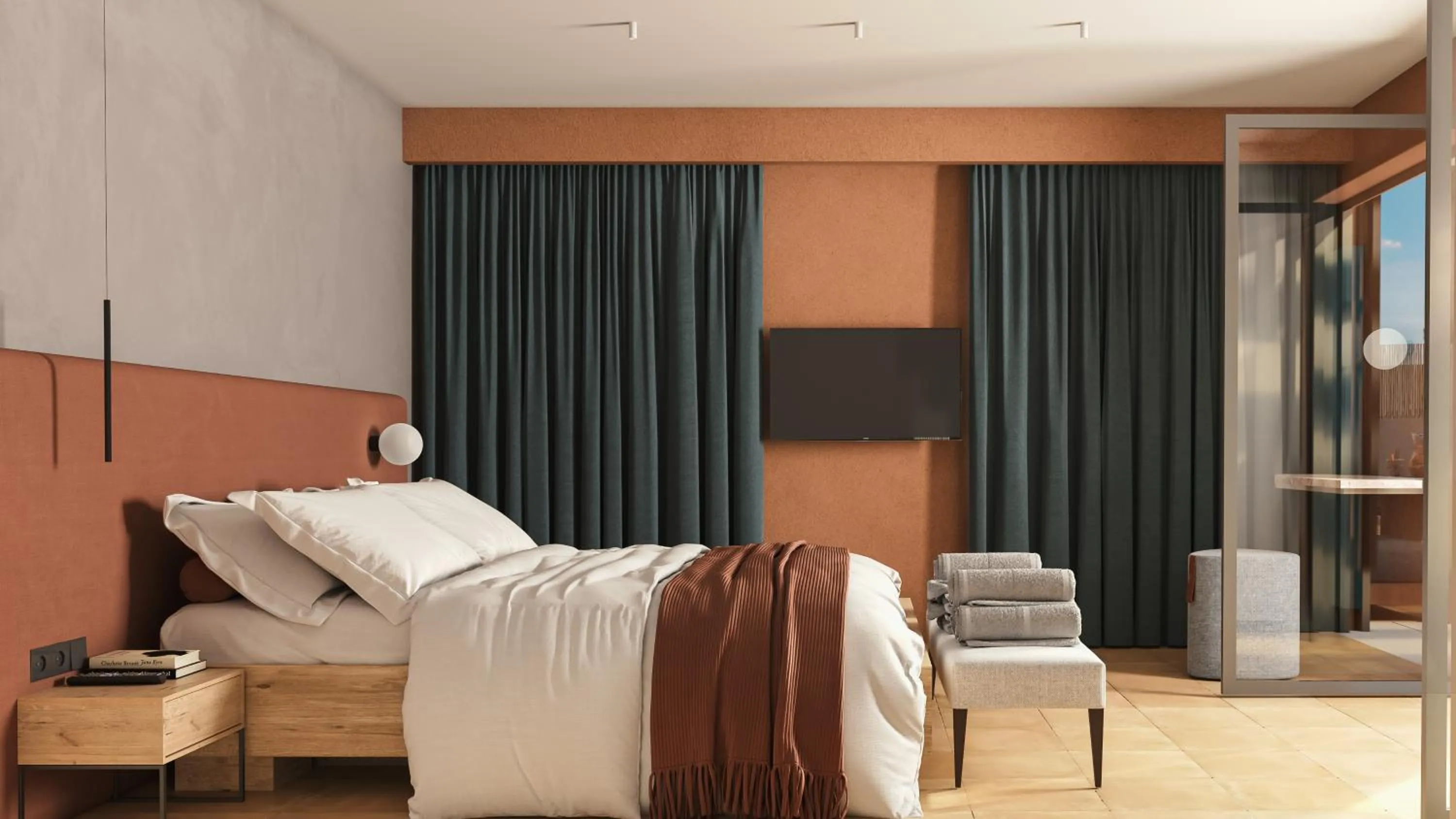 Bed in Tessera Villas & Studios Collection