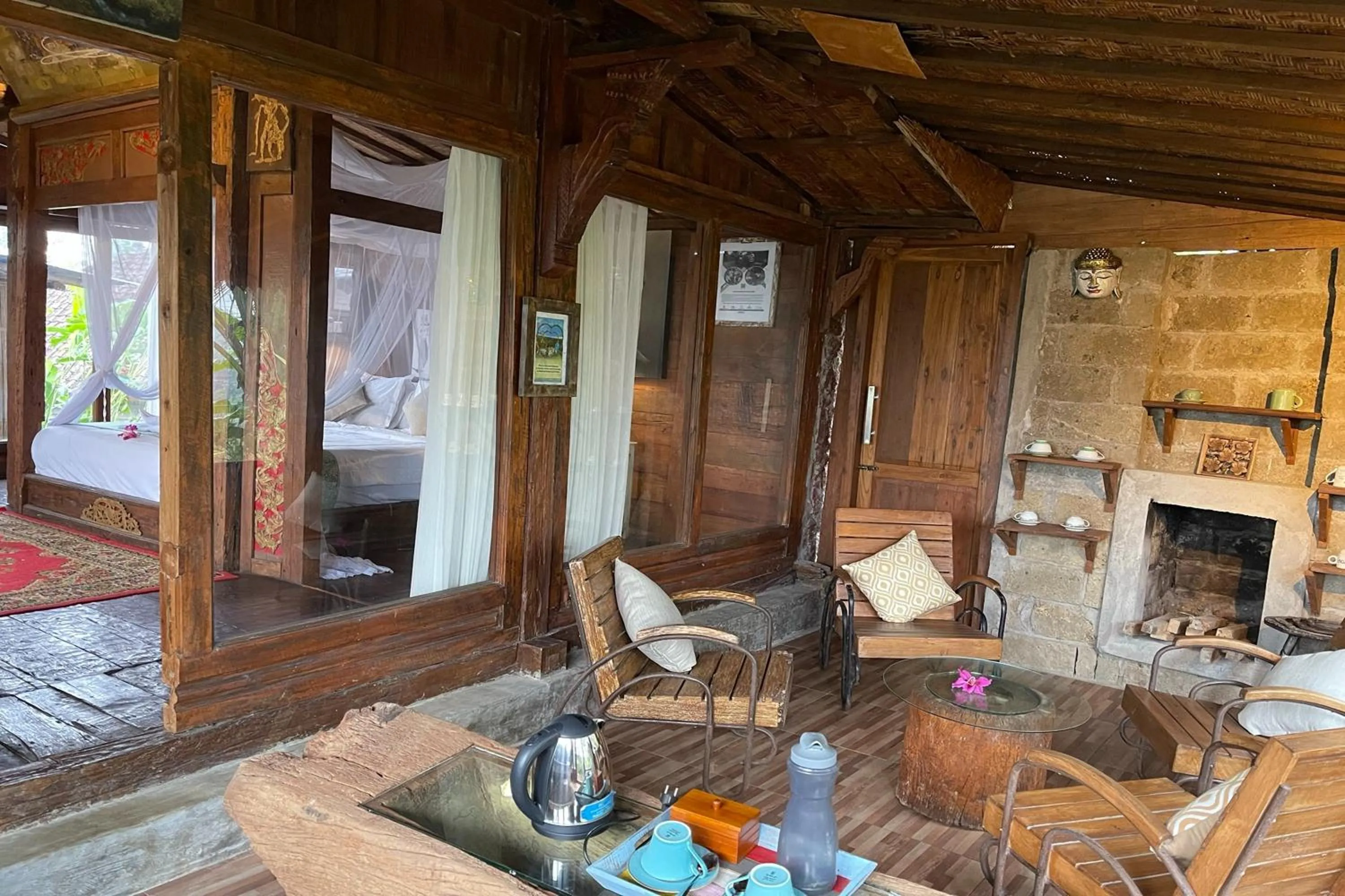 Living room in KTS - Kubu Tepi Sawah