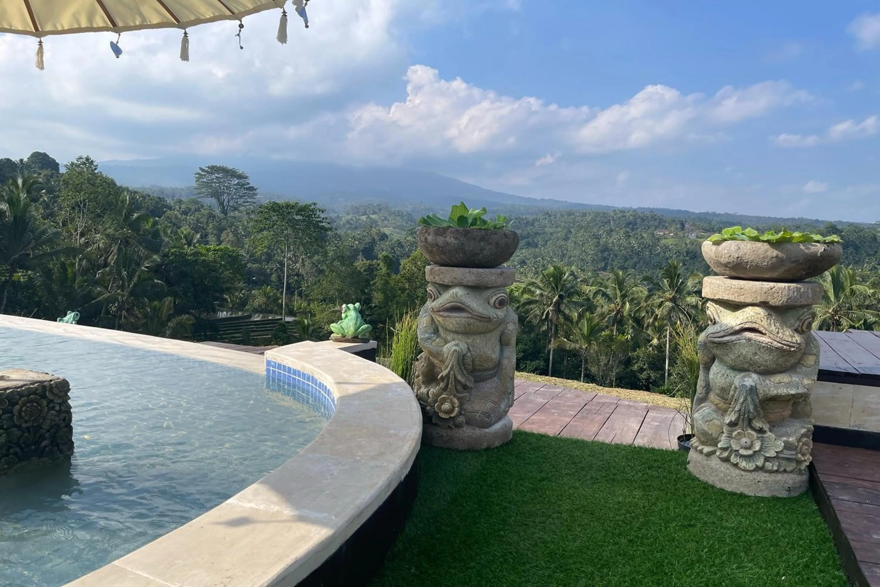 Pool view in KTS - Kubu Tepi Sawah