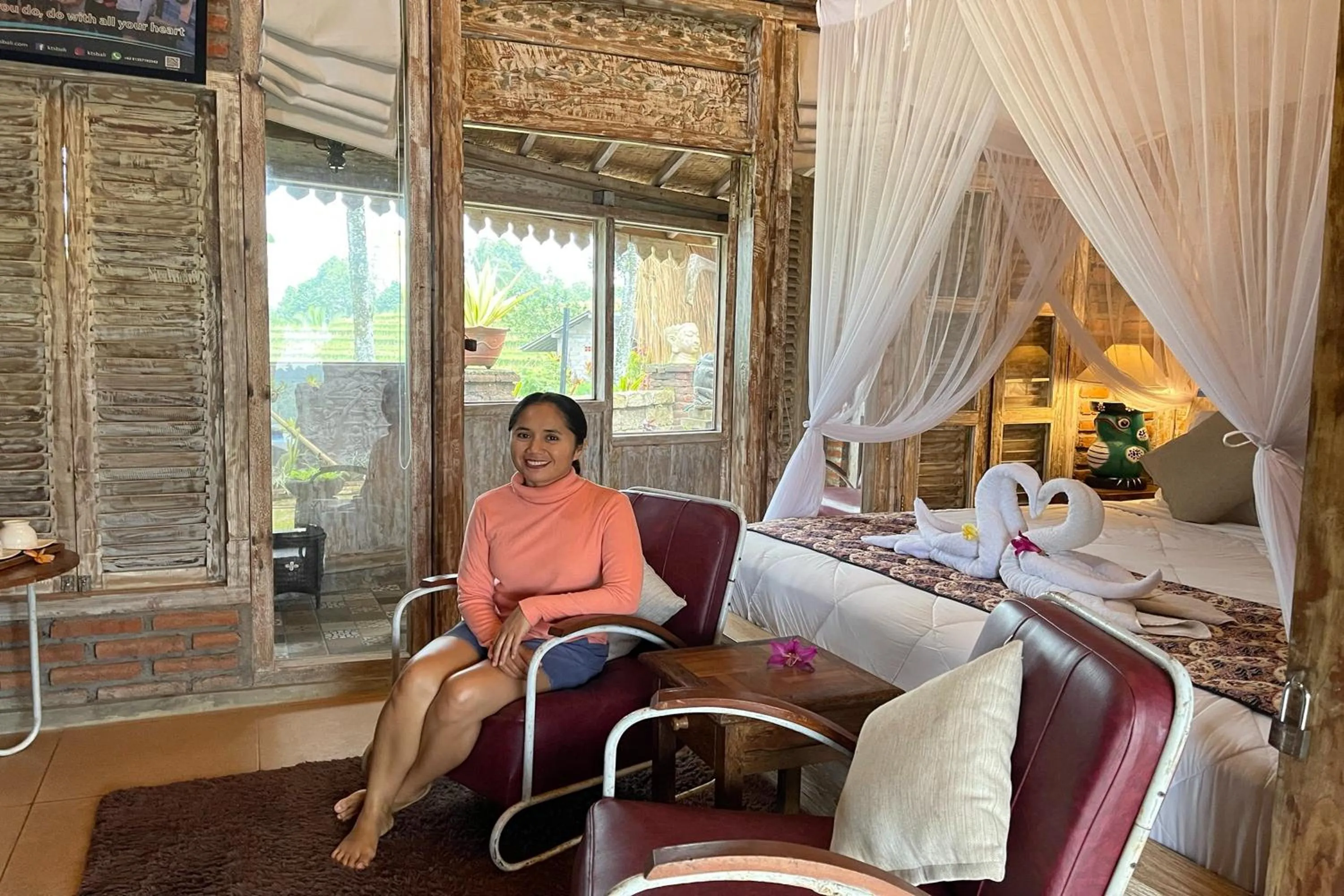 Bed in KTS - Kubu Tepi Sawah