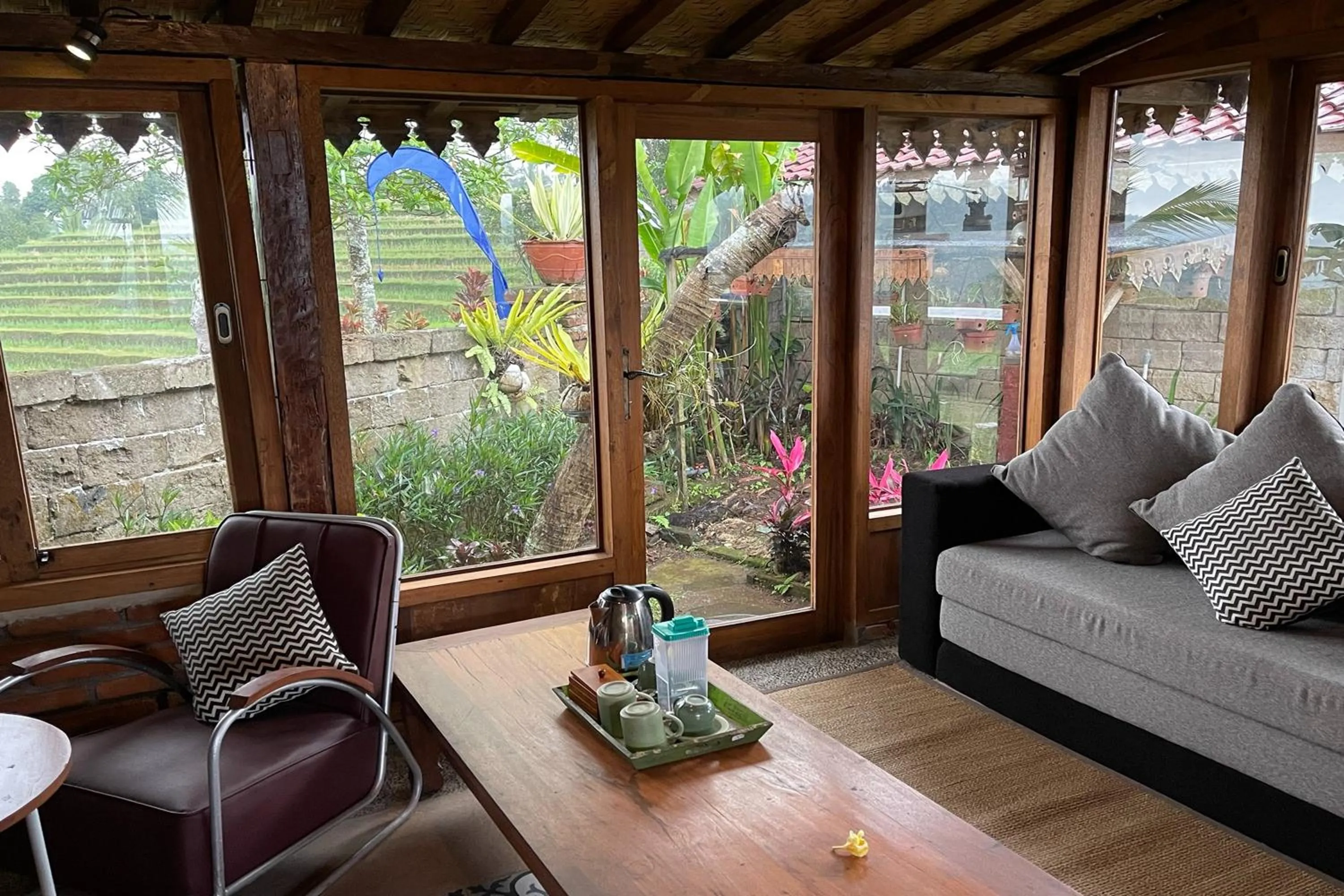 Living room in KTS - Kubu Tepi Sawah