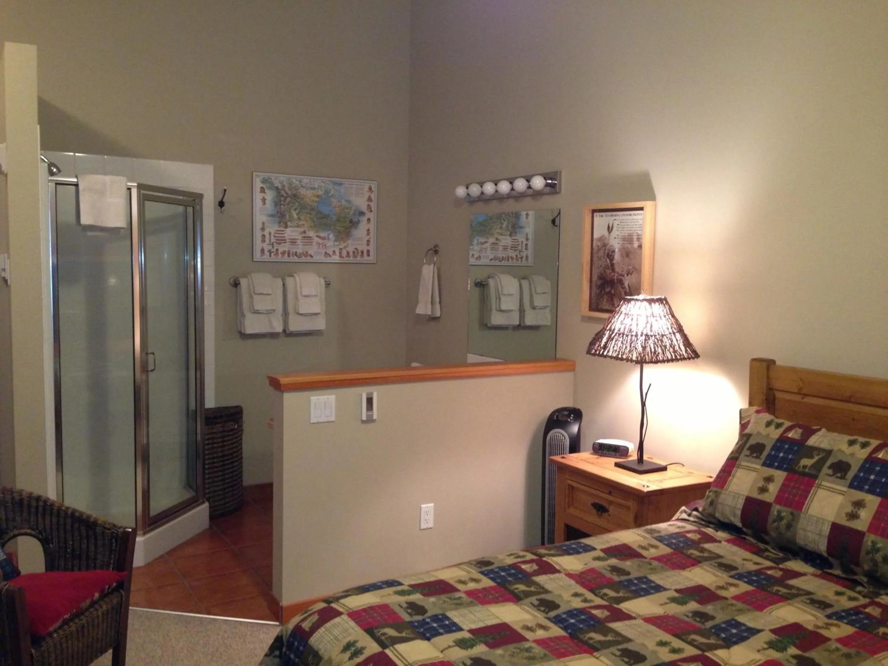 Bedroom, Bed in Apartment 406, Indigenous Artefacts