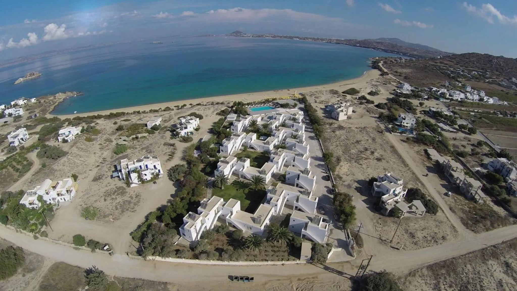 Bird's eye view in Mikri Vigla Hotel Beach Resort