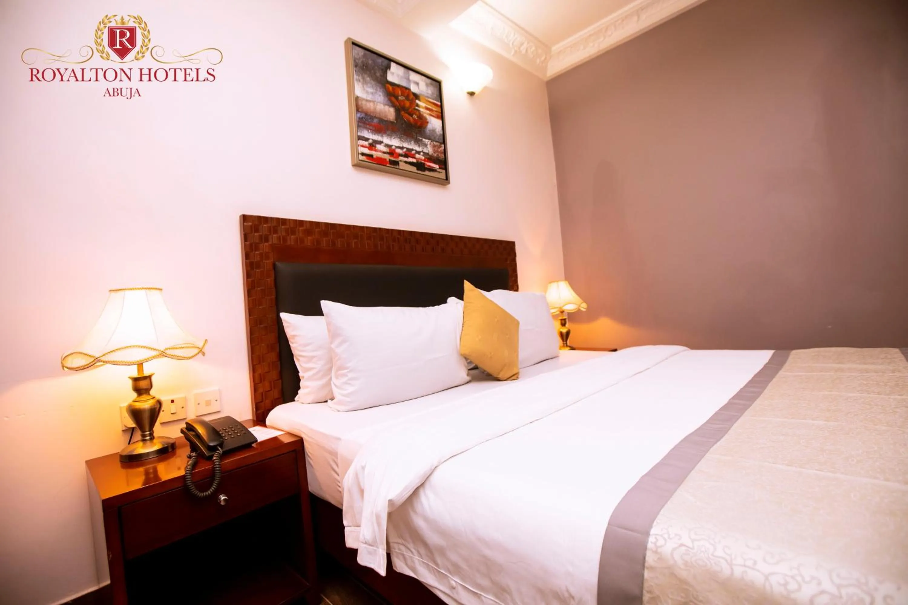 Bed in Royalton Hotels Abuja