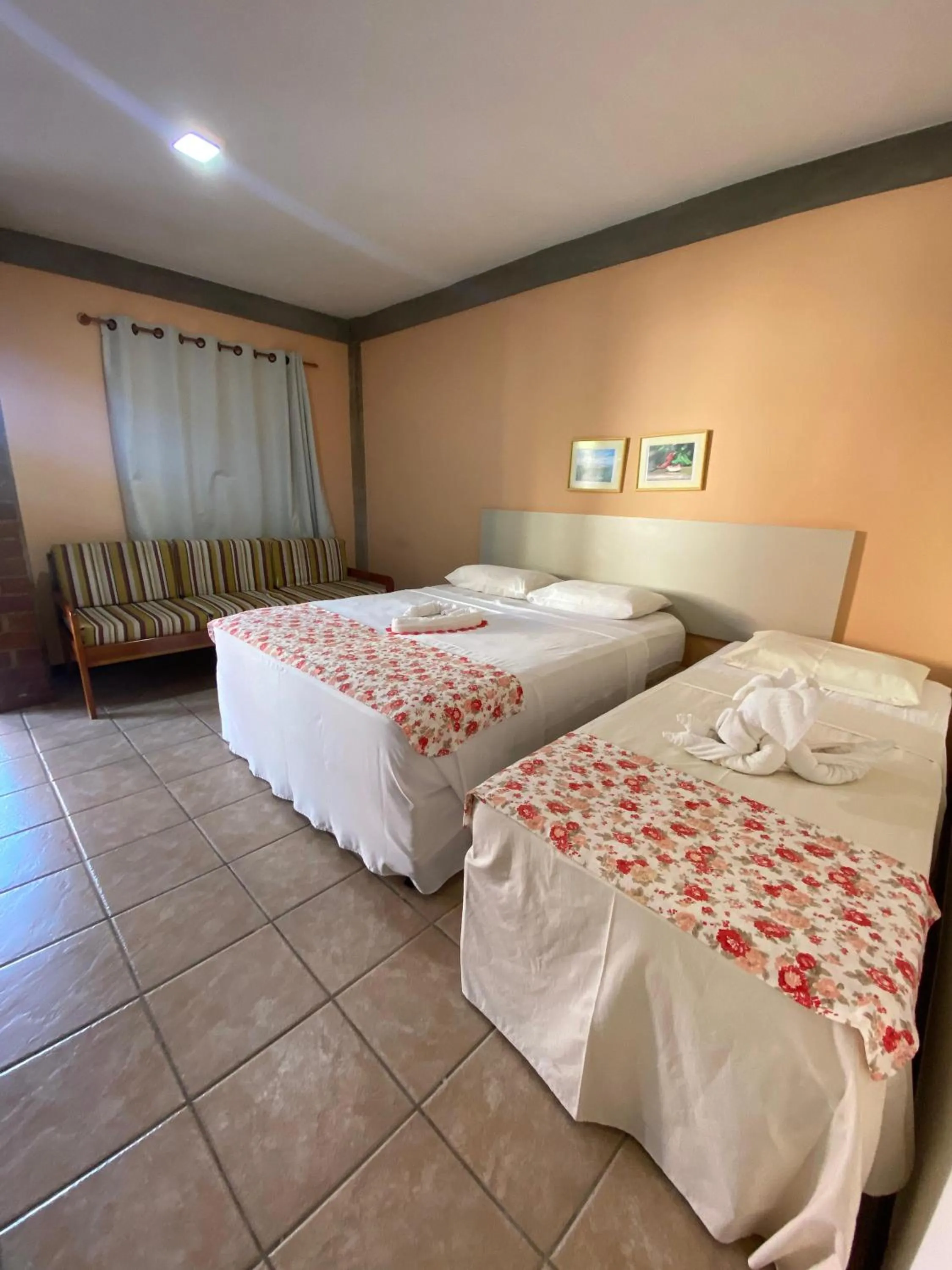 Bed in Pousada e Chale Porto Paraiso