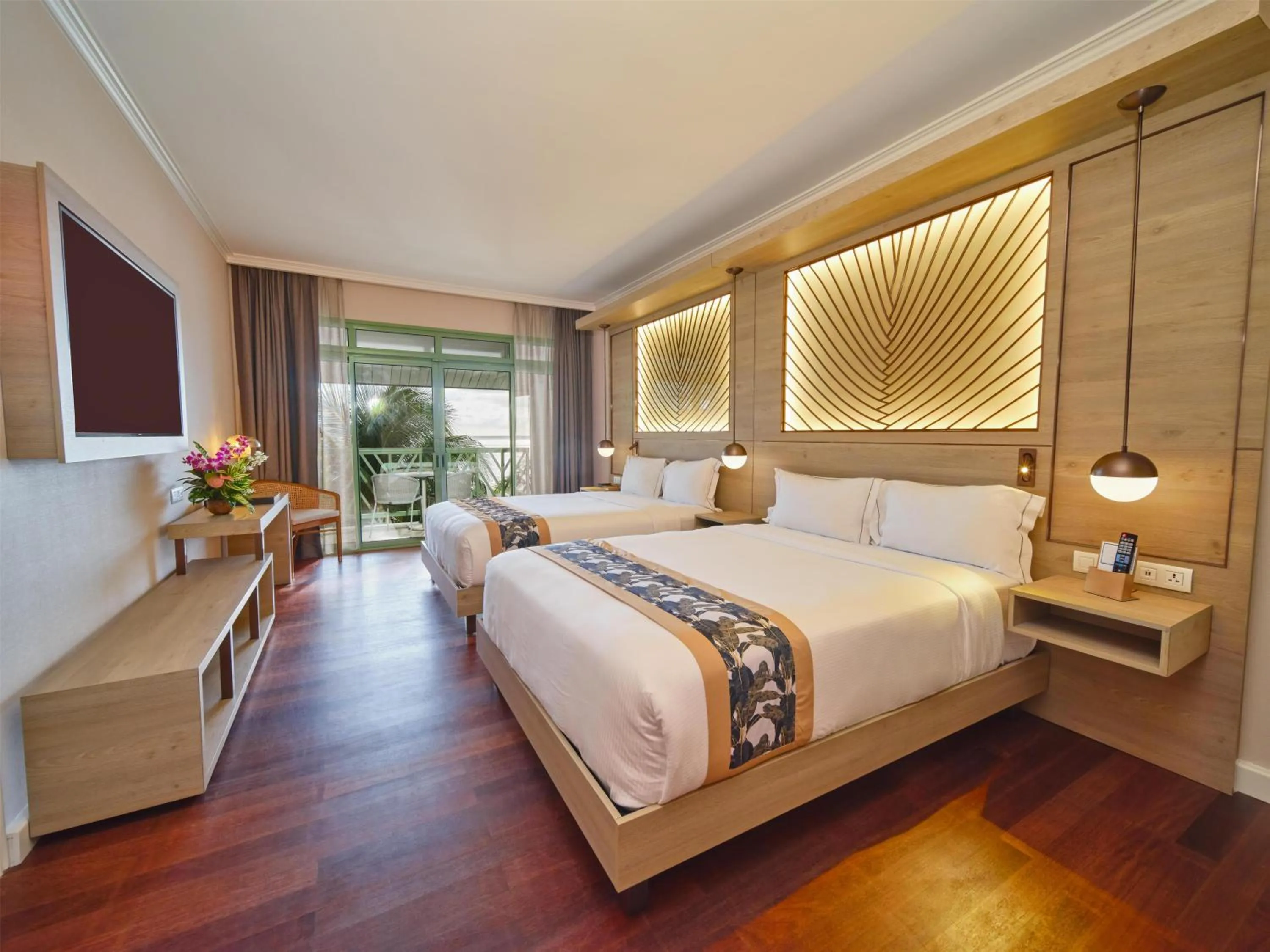 Bed in Hilton Hotel Tahiti