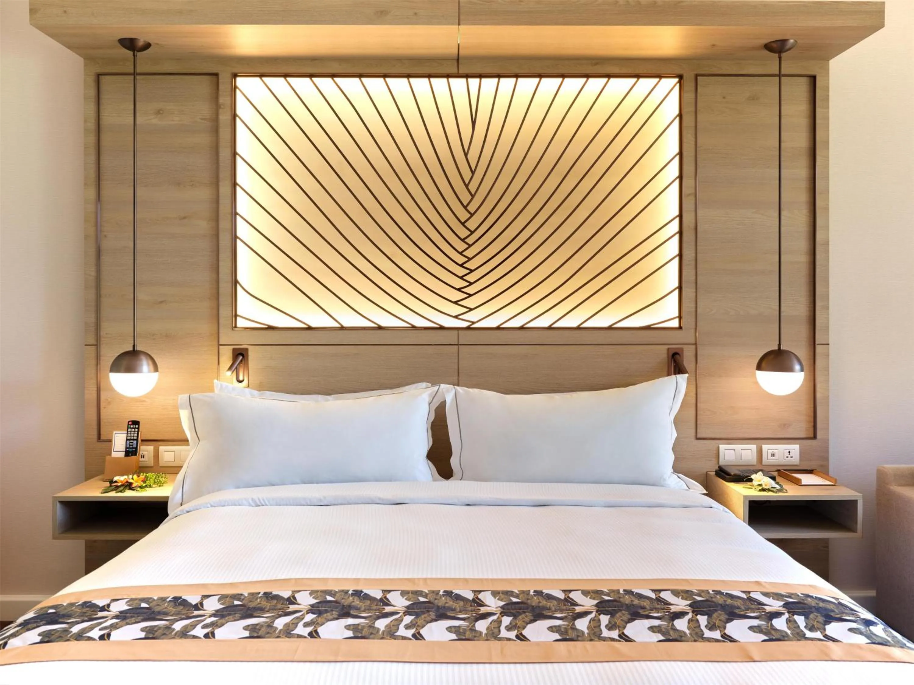 Bed in Hilton Hotel Tahiti