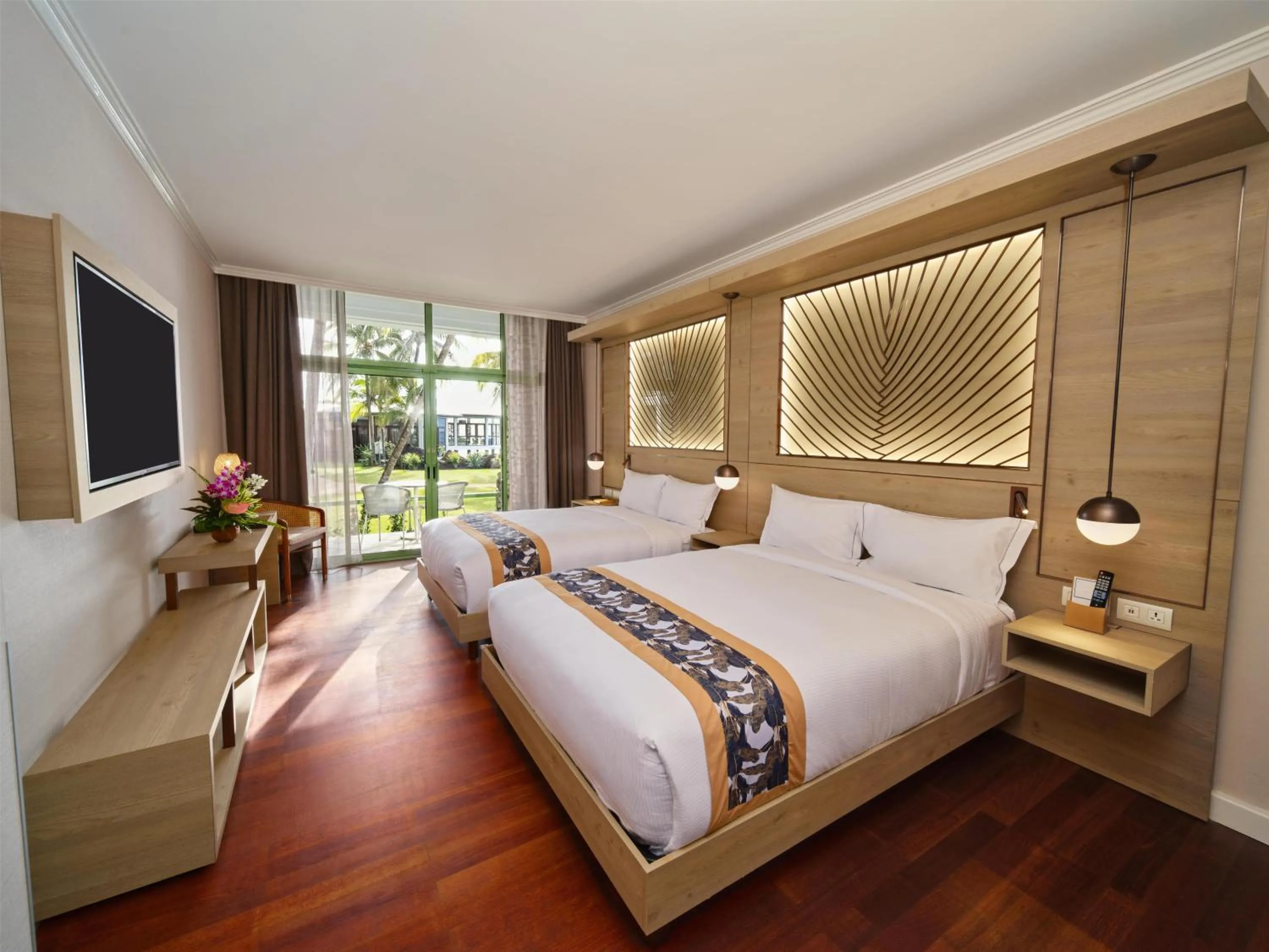 Bed in Hilton Hotel Tahiti