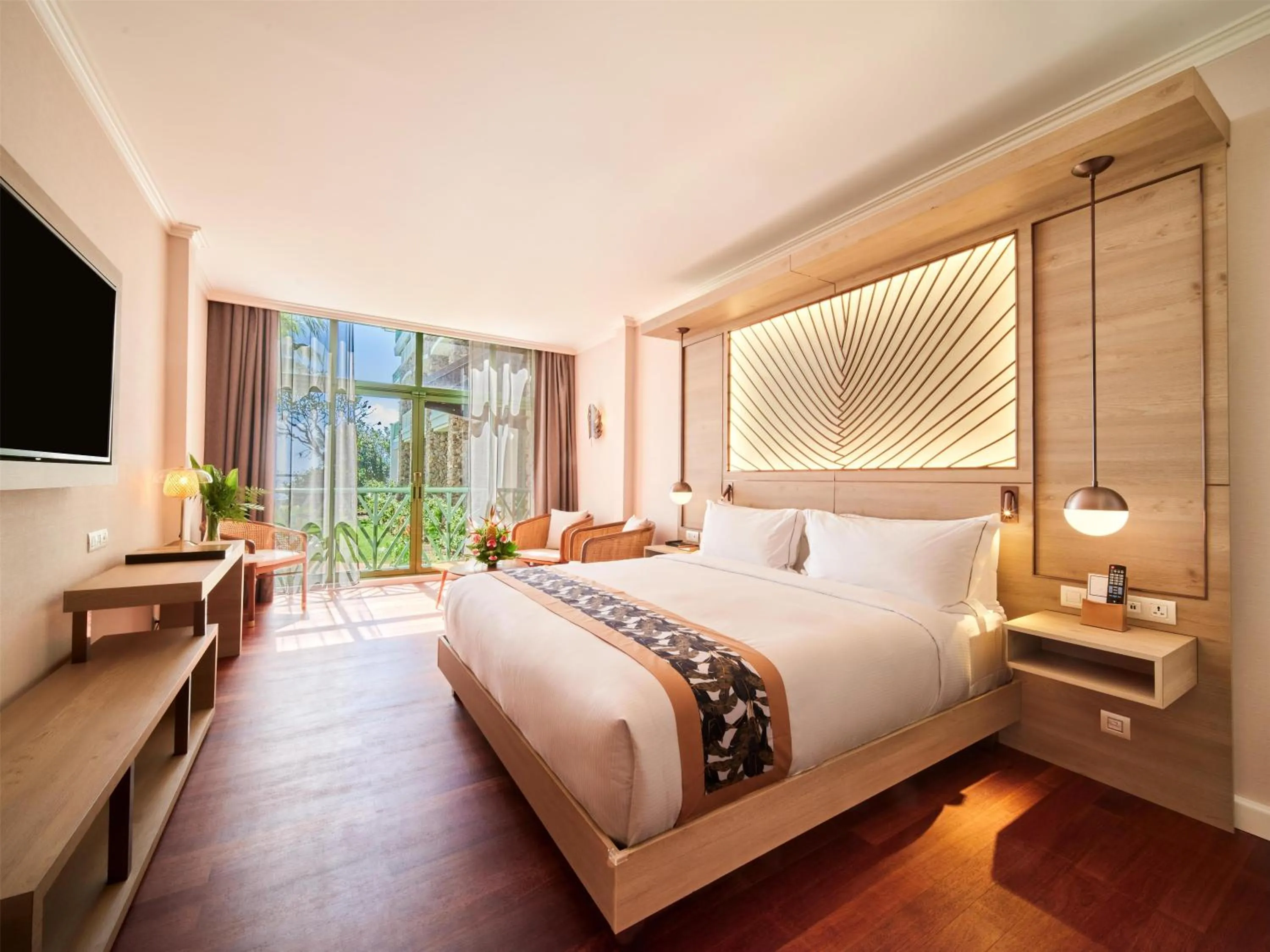 Bed in Hilton Hotel Tahiti