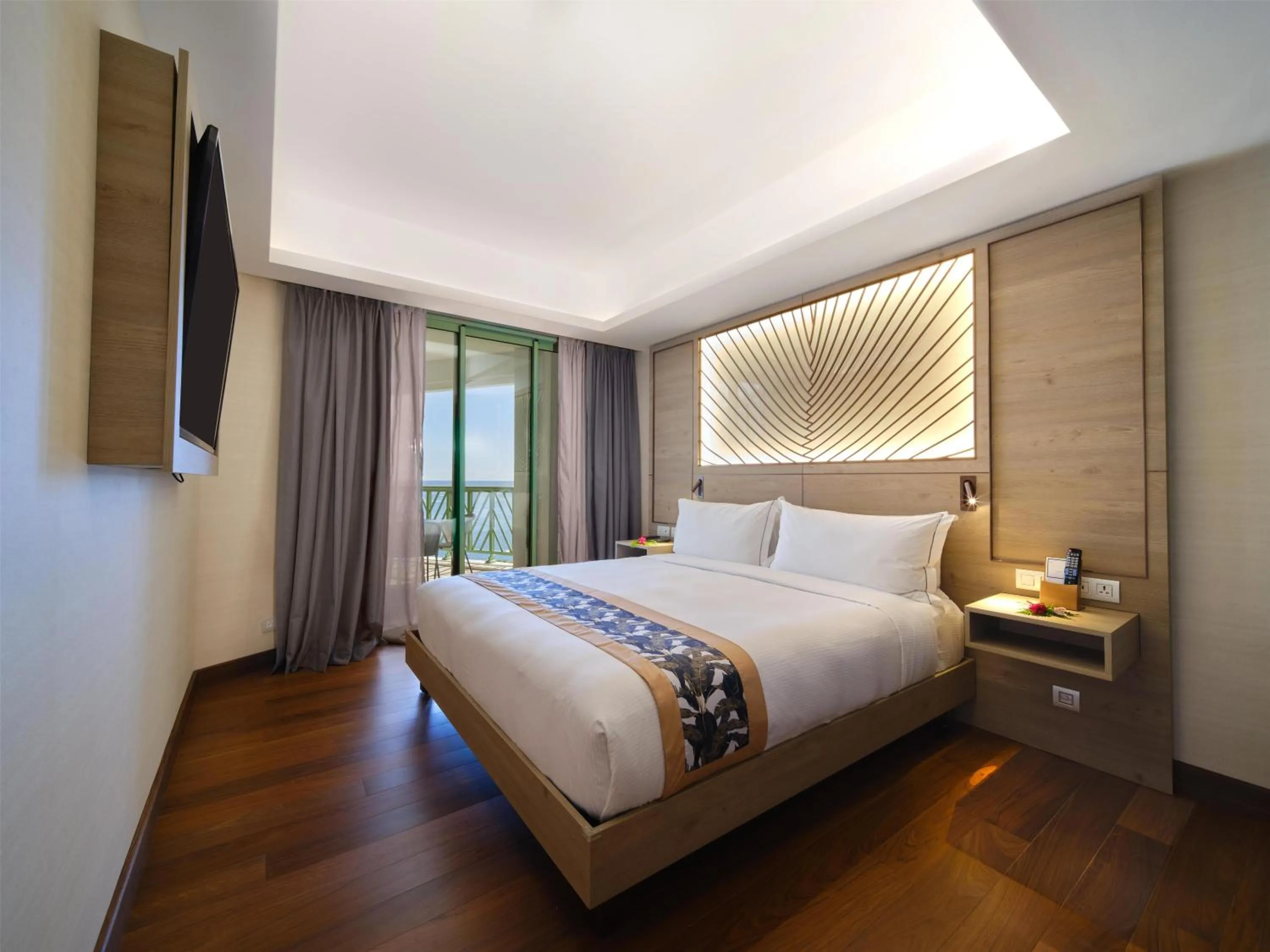 Bed in Hilton Hotel Tahiti