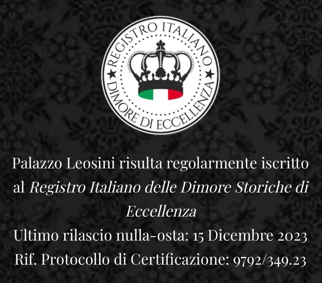 Certificate/Award in Ginevra Boutique Rooms - Palazzo Leosini - Residenze D'Epoca