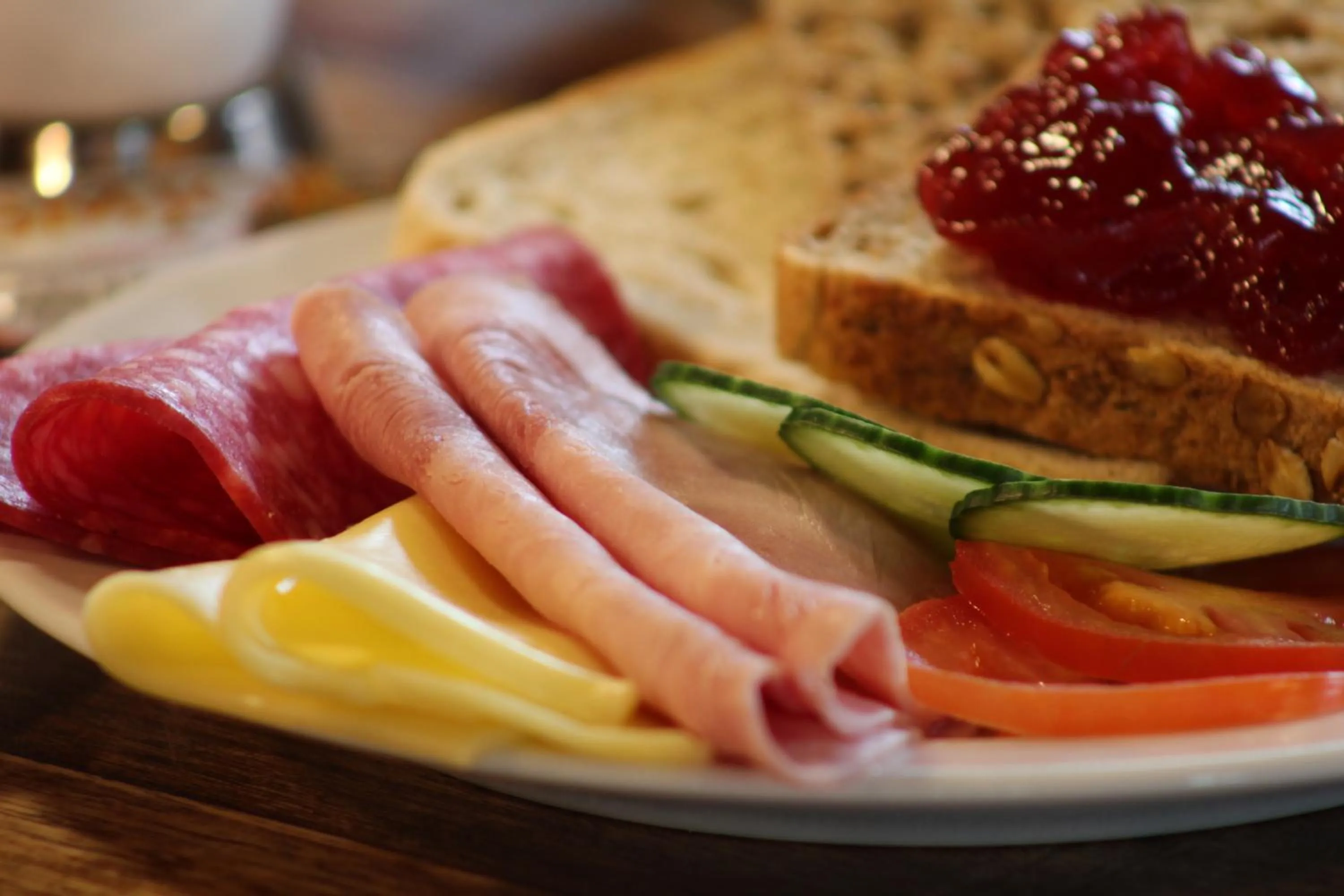 Continental breakfast in Blue Hotel Fagrilundur - On The Golden Circle