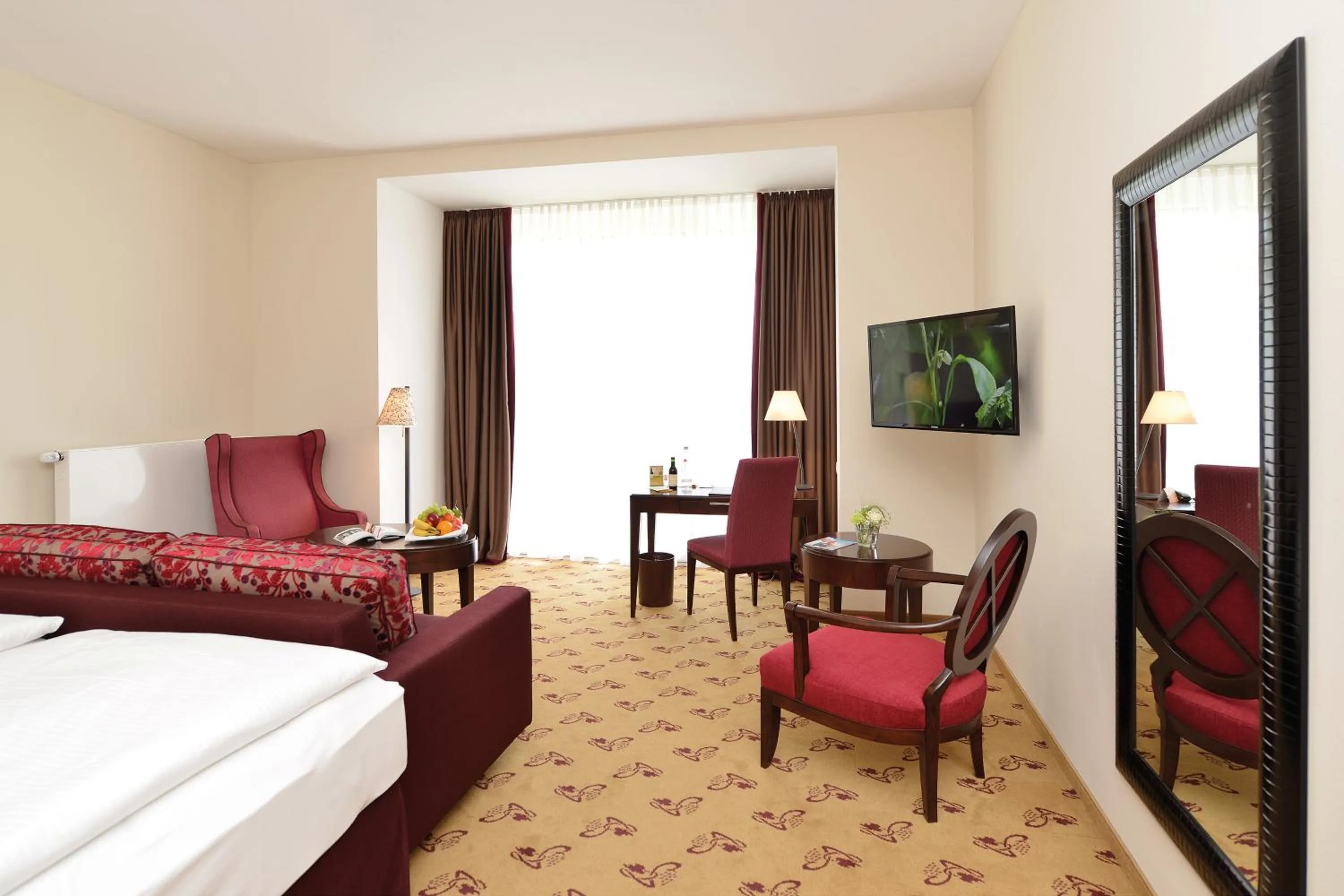 Spring, Bed in Hotel Villa Sanct Peter