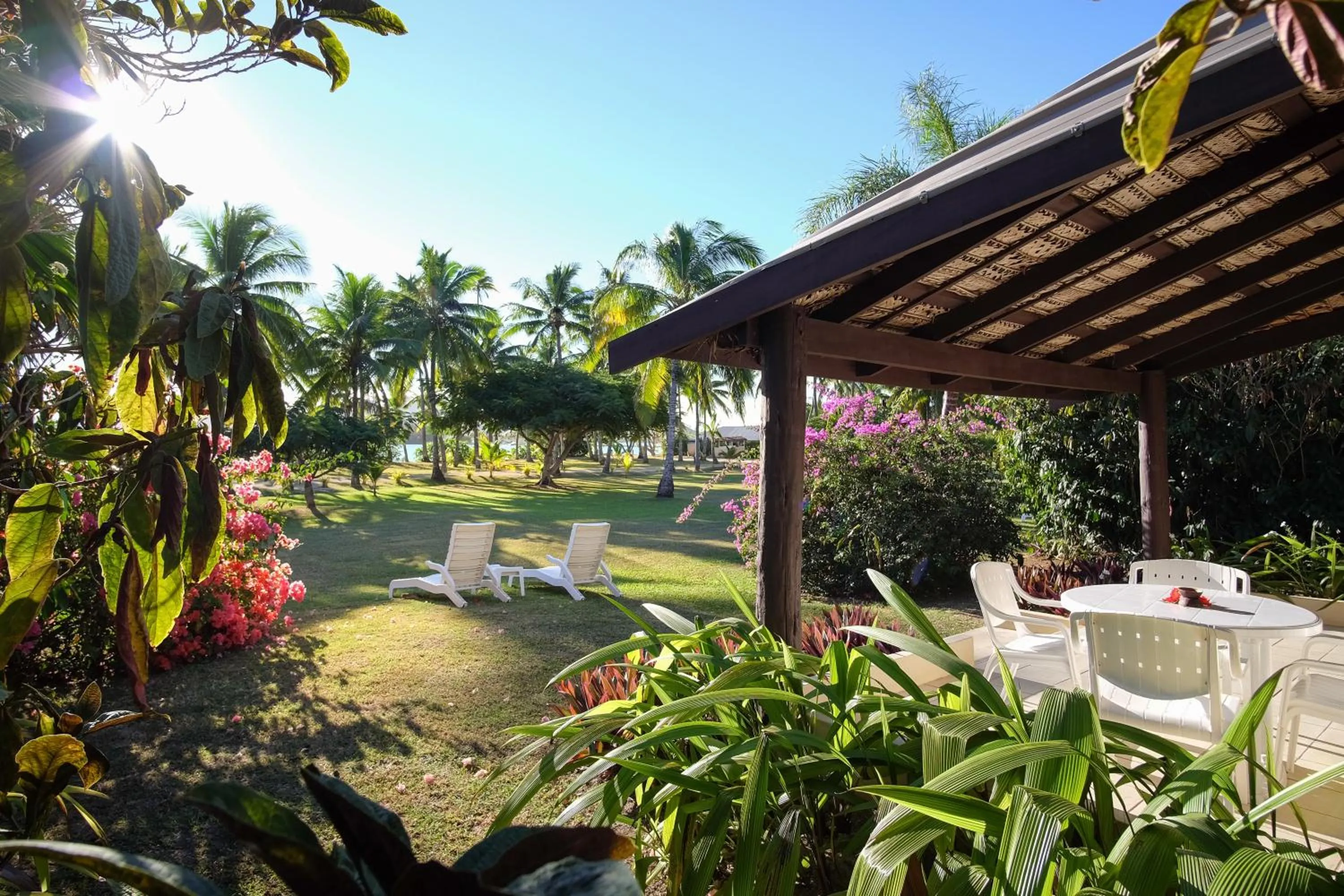 Garden view in Musket Cove Island Resort