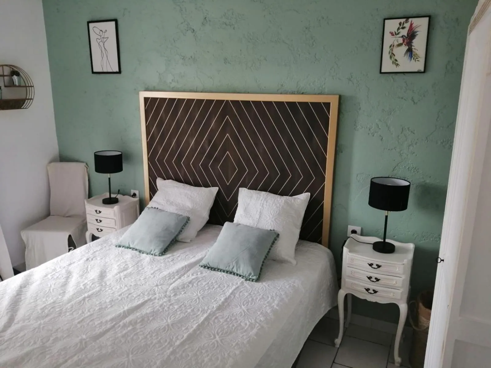 Double Room with Pool View - single occupancy in La Margottière chez isa et titi
