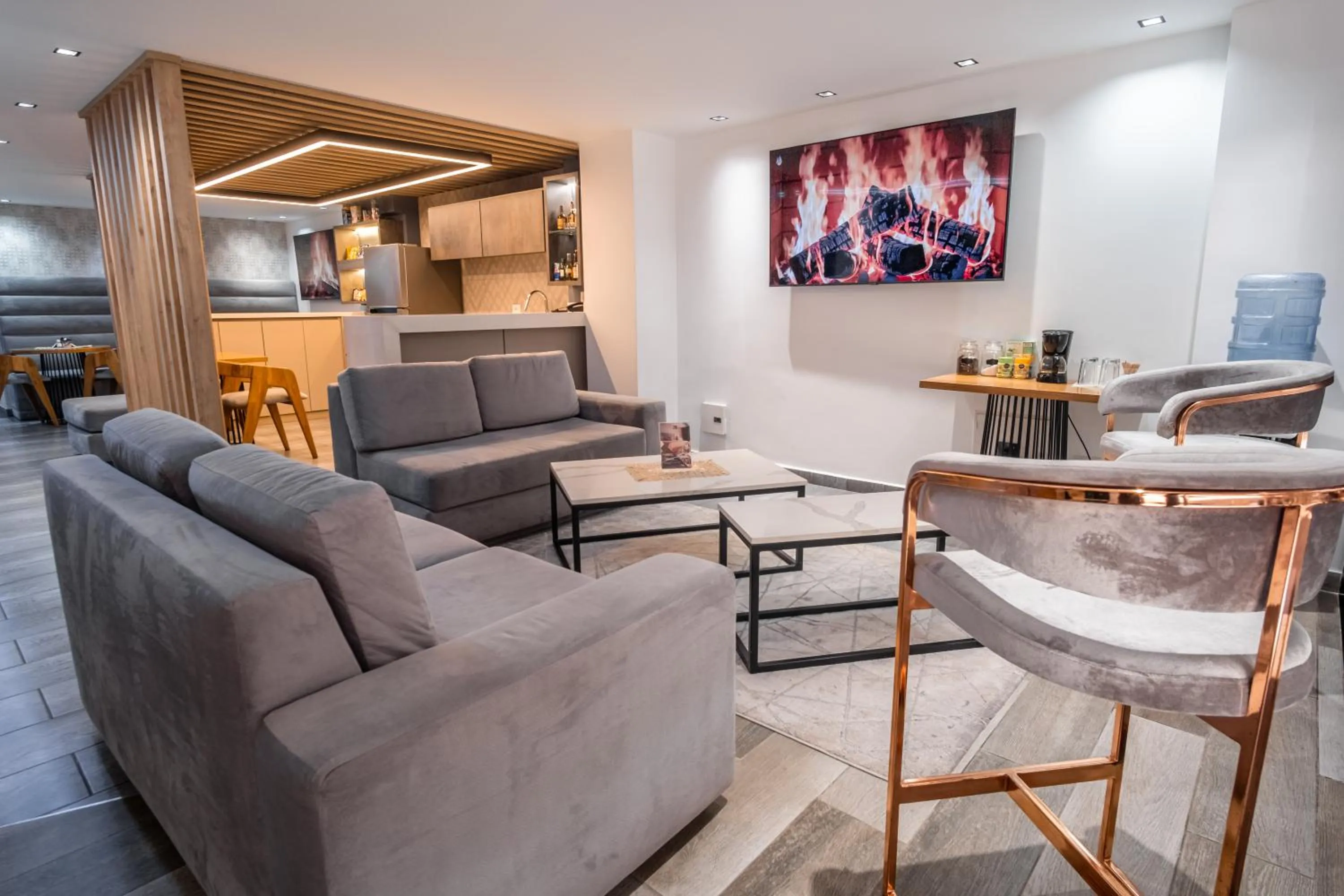 Living room in Hotel Plaza Doce