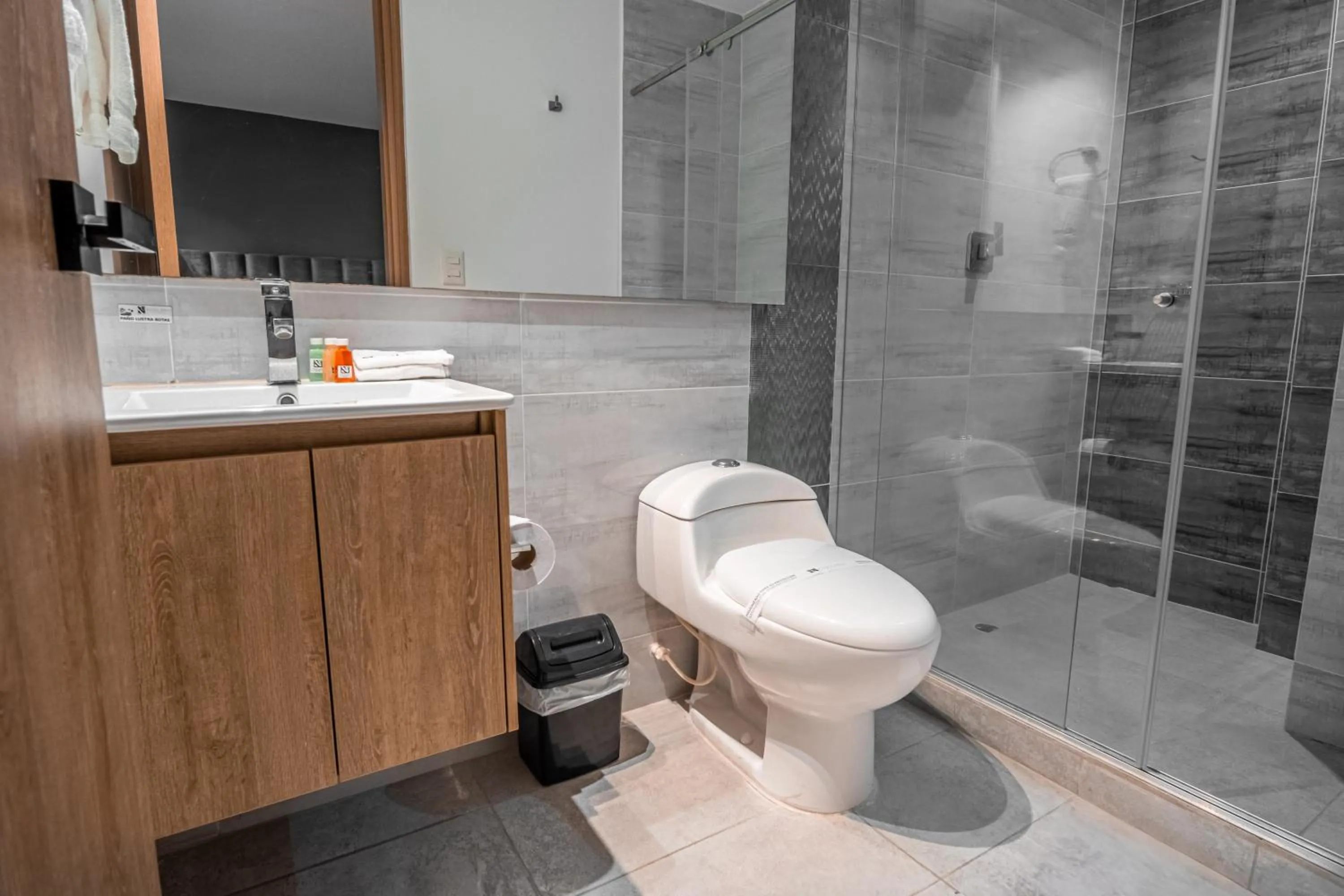 Toilet in Hotel Plaza Doce