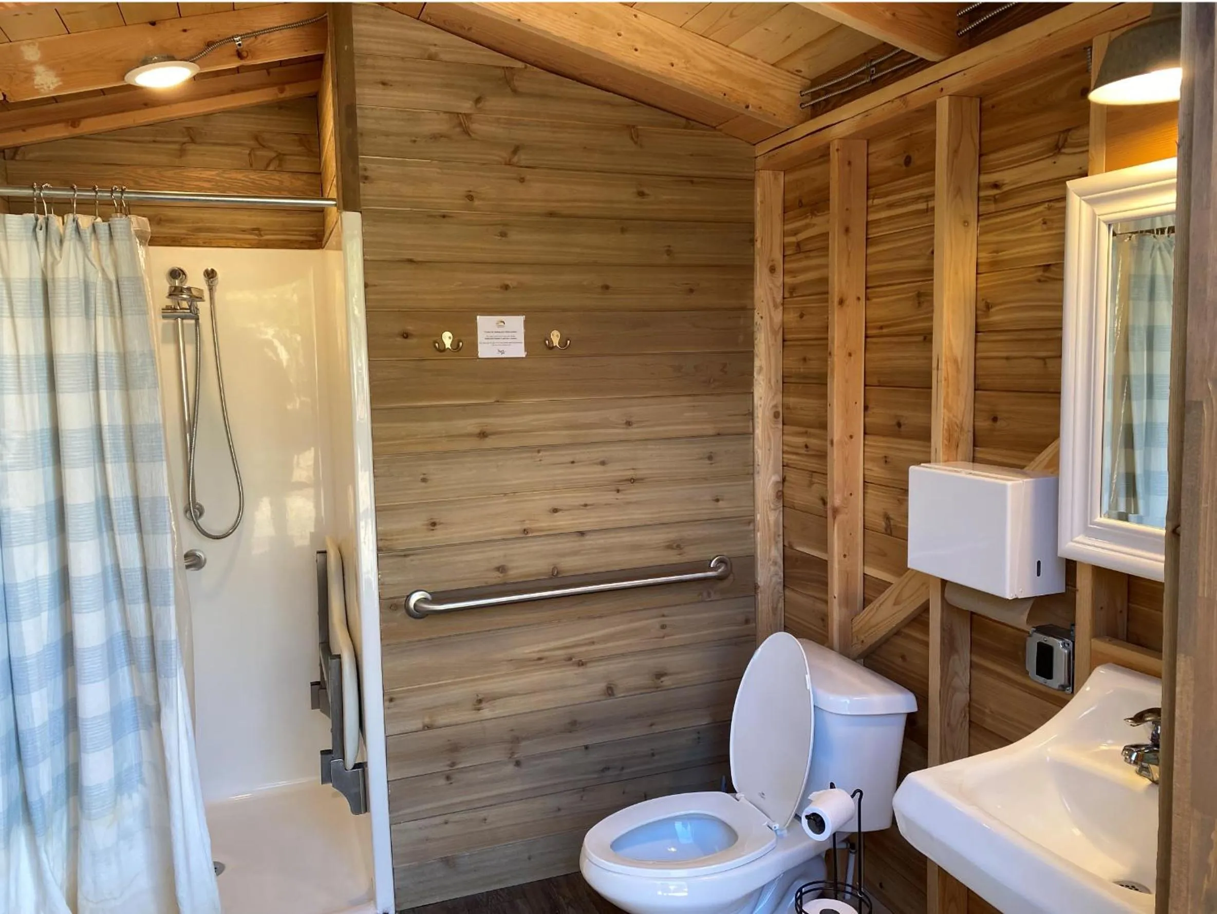 Shower in Wildhaven Sonoma Glamping