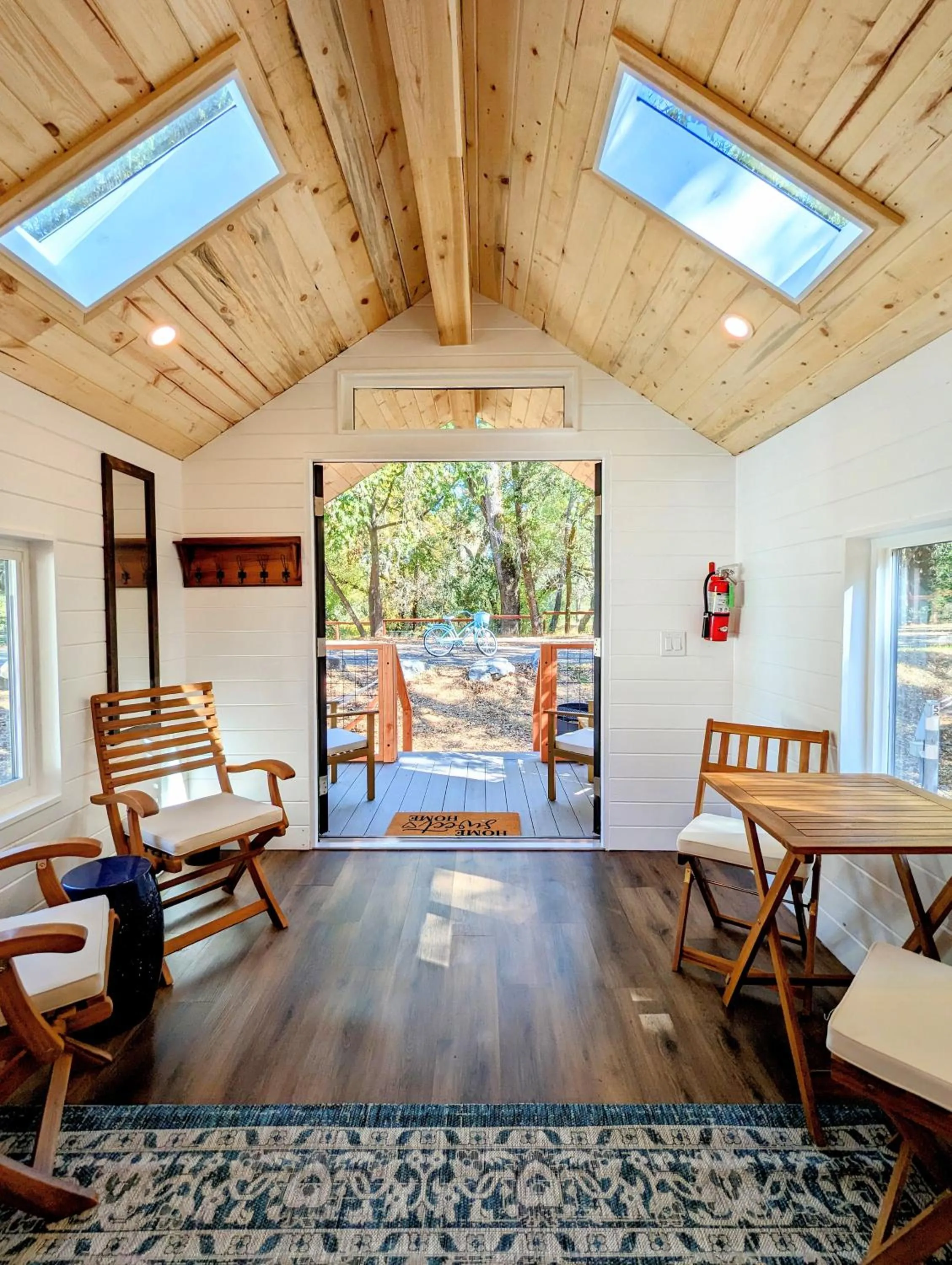 Living room in Wildhaven Sonoma Glamping