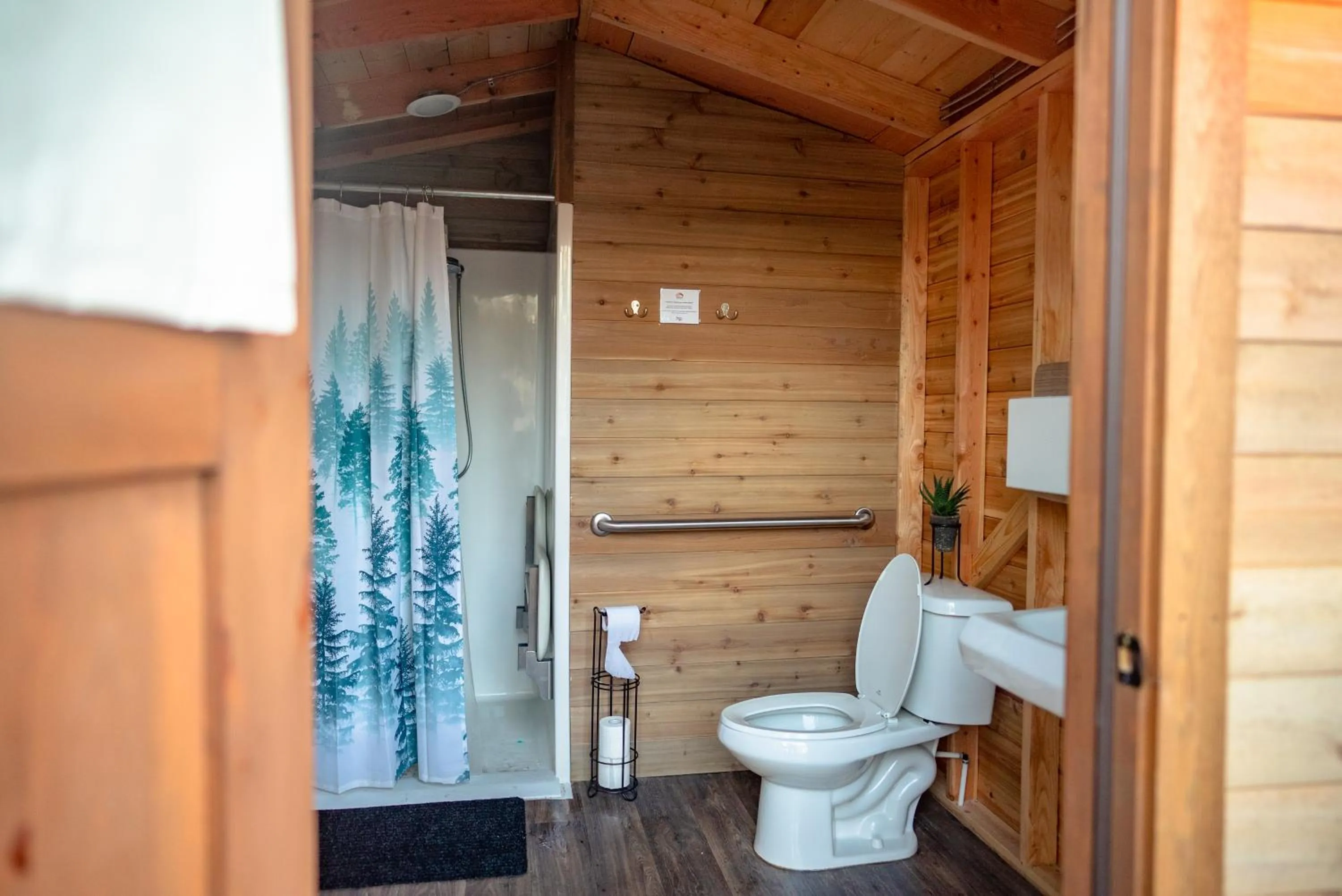 Shower in Wildhaven Sonoma Glamping