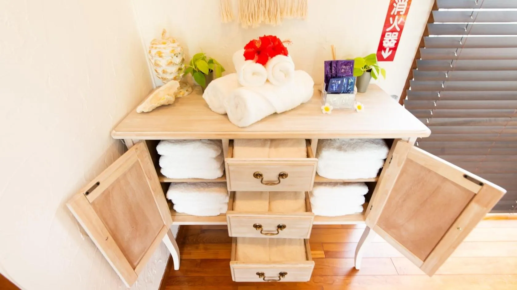 Decorative detail in Palm Villa Ishigakijima fusu