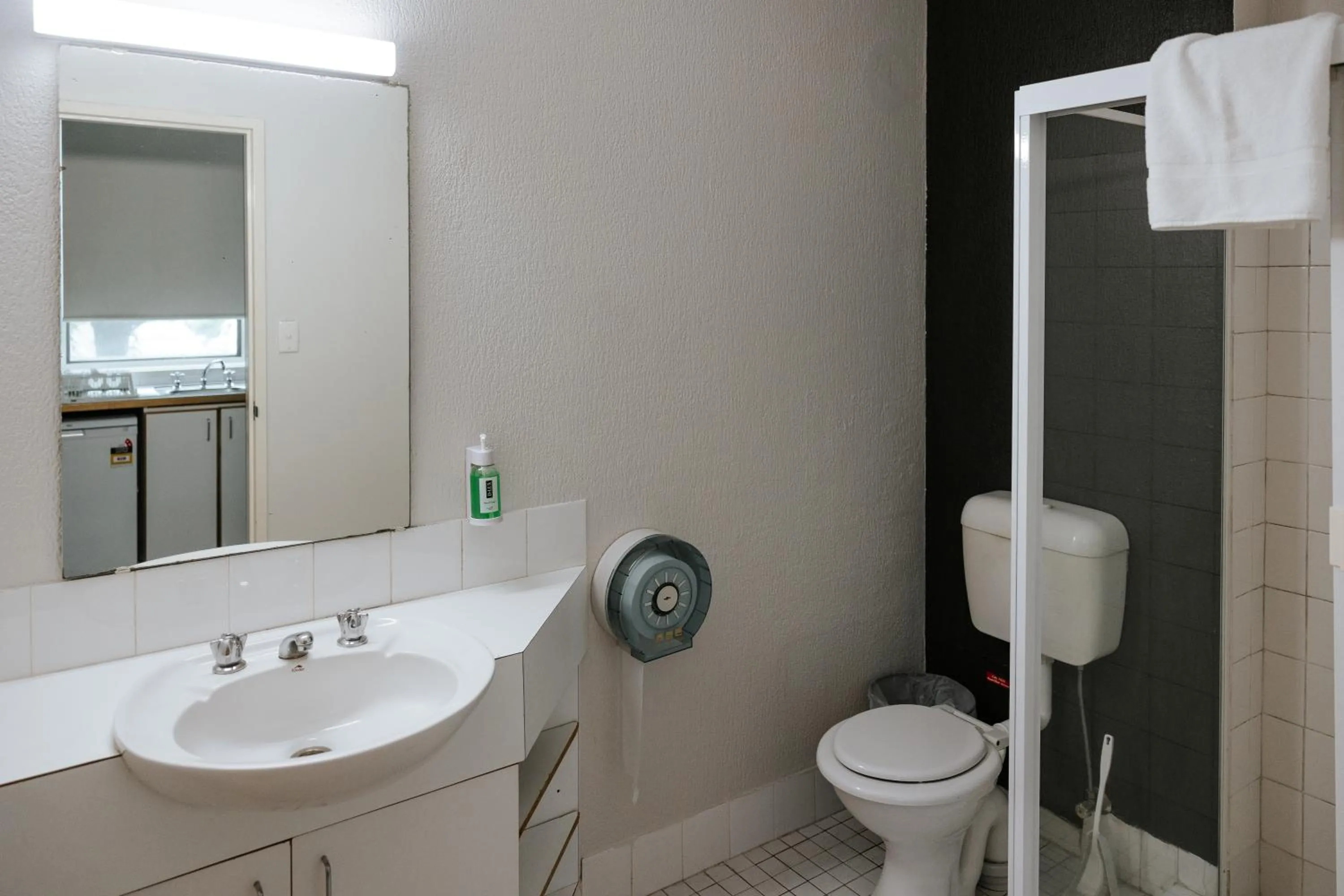 Shower in Canberra Accommodation Centre