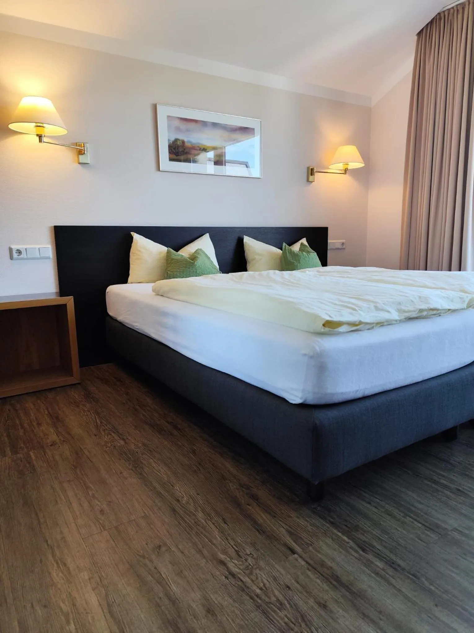 Bed in Garni Hotel & Ferienwohnungen Seeschlößchen