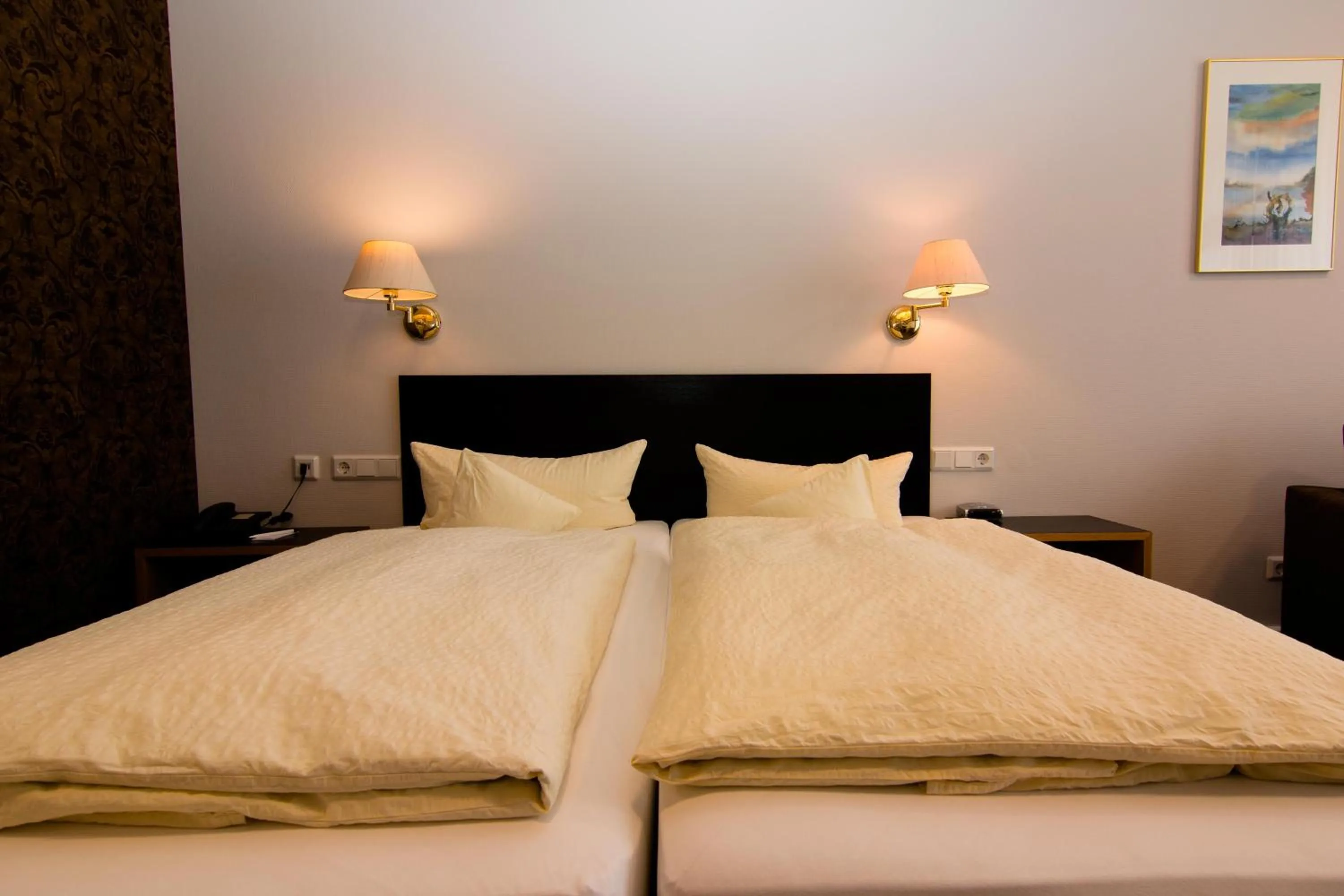 Bed in Garni Hotel & Ferienwohnungen Seeschlößchen