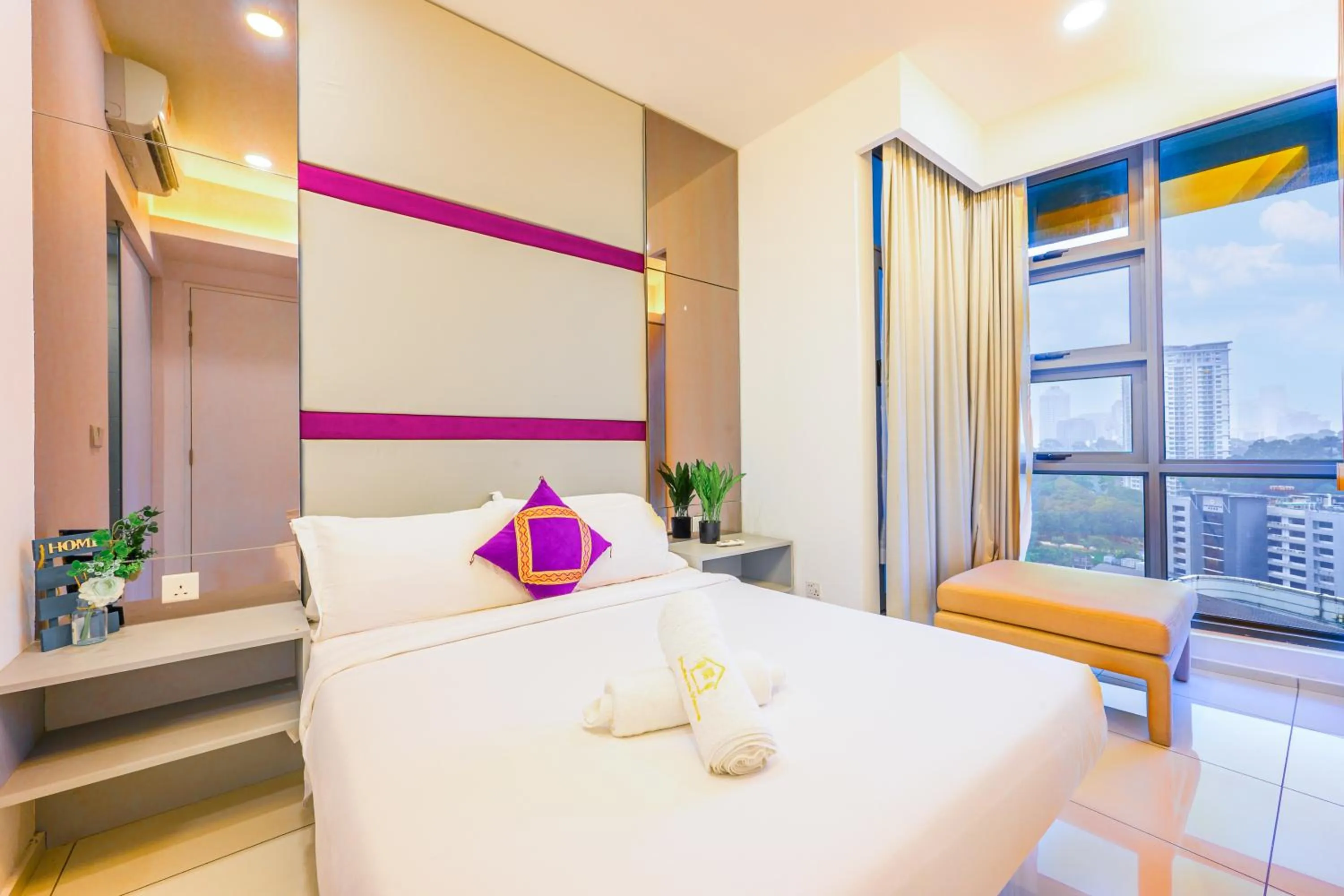 Bedroom, Bed in Greystone Robertson Residence