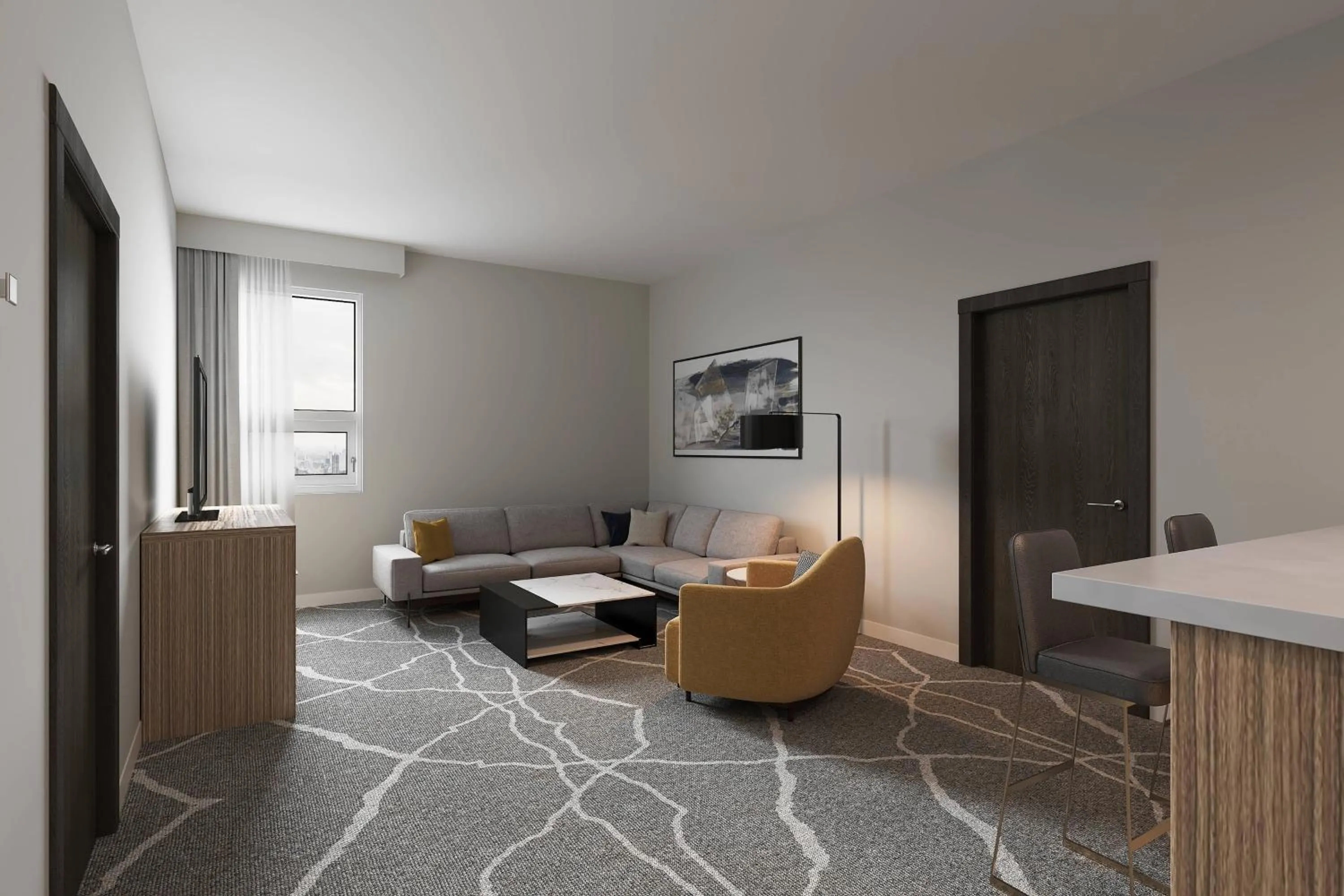 Living room in Delta Hotels by Marriott Grande Prairie Airport