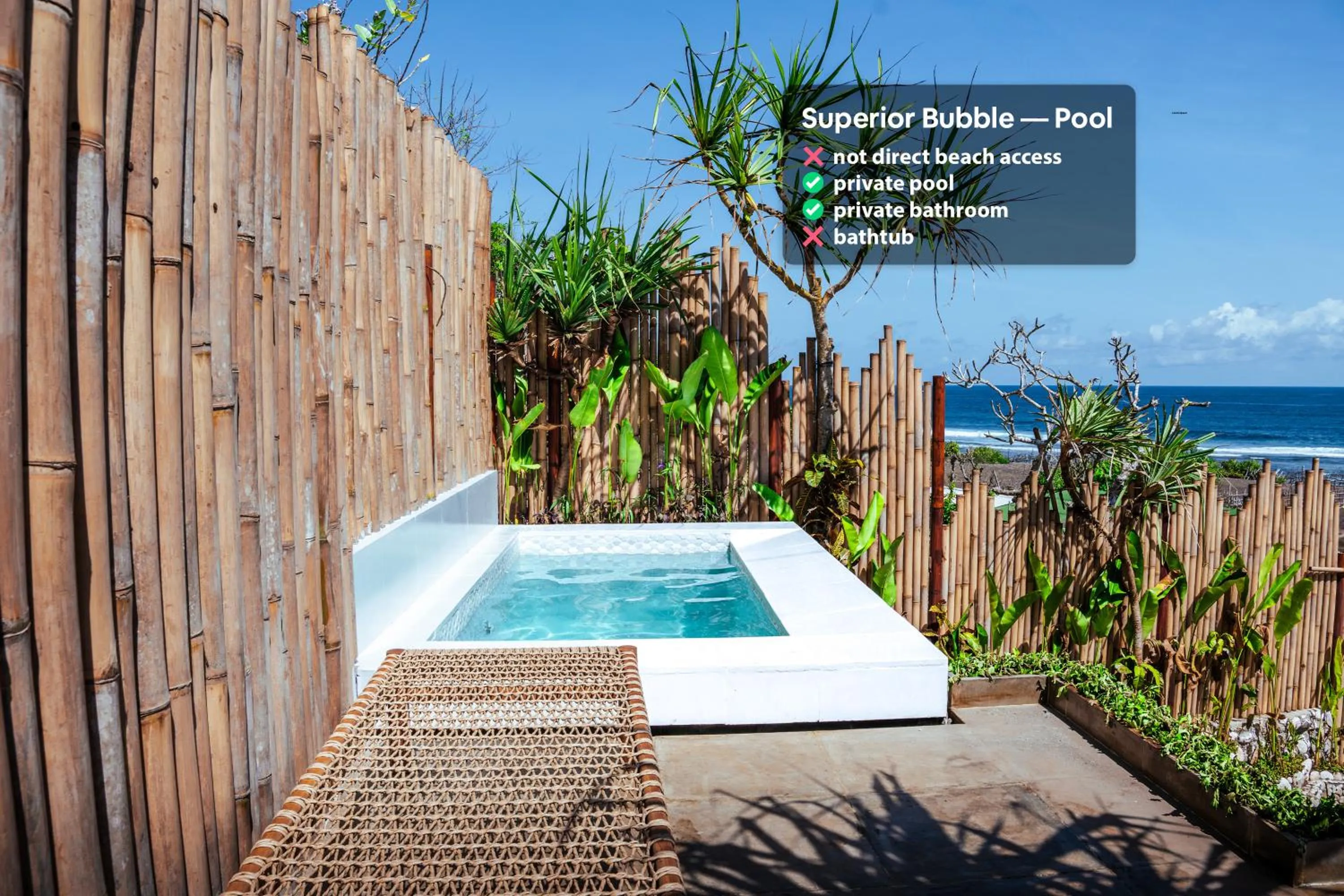 Sea view in Bubble Hotel Nyang Nyang - Adults only