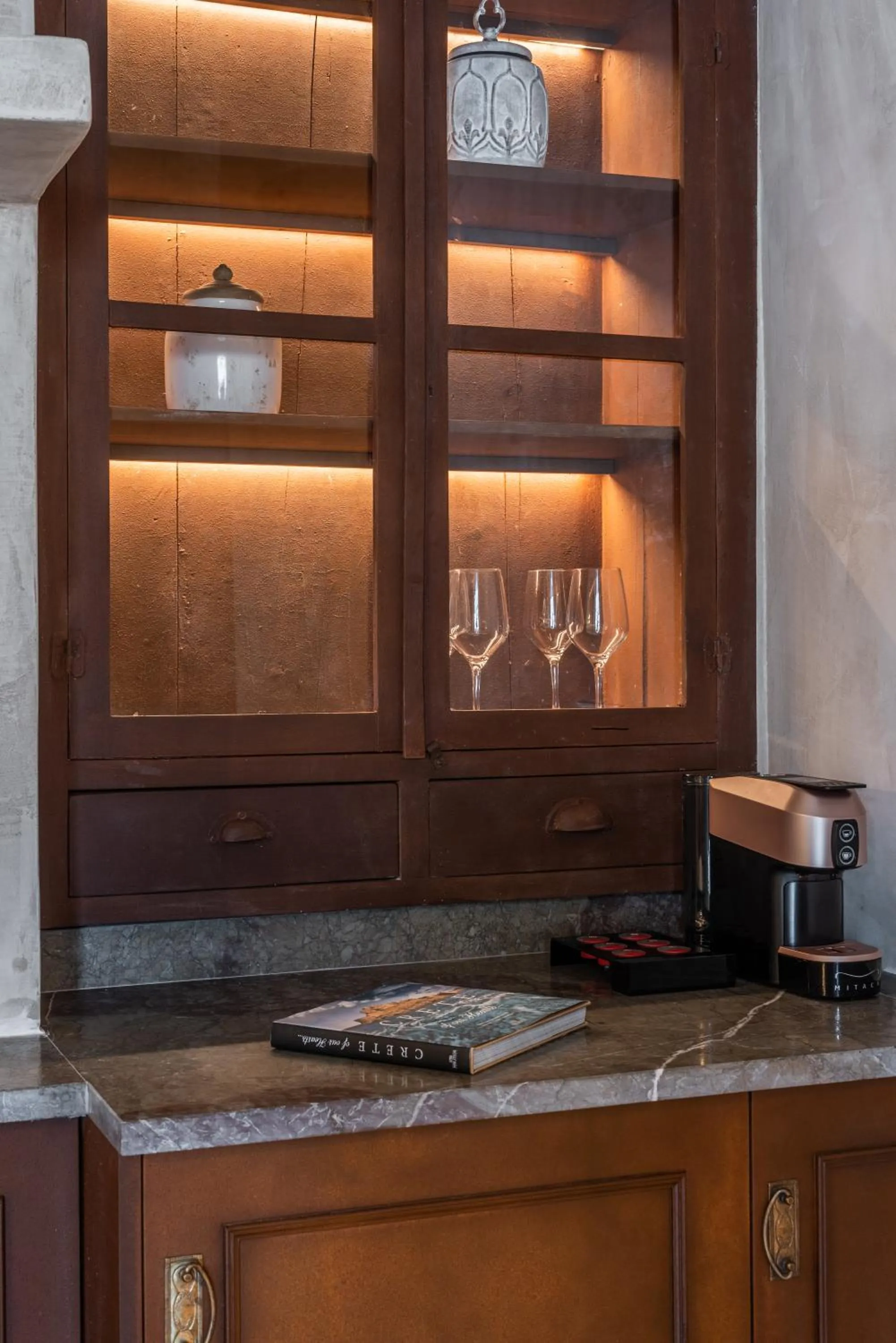 Kitchen or kitchenette in Inotropes Boutique Suites - Adults Only